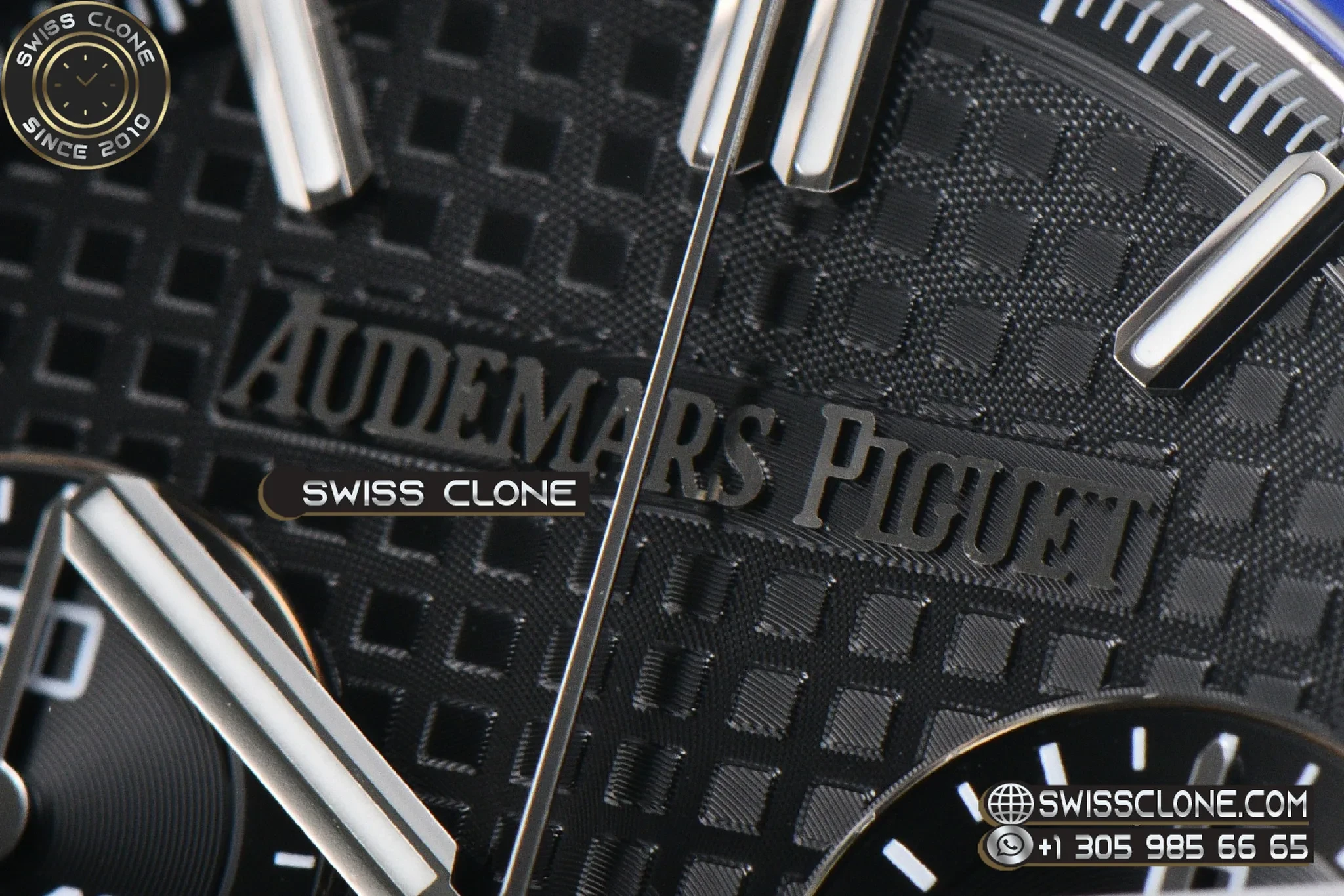 Audemars Piguet Royal Oak Chronograph 26240 41mm Blue Ceramic Black Checkered Dial Black Subdial Ceramic SH4401 Free Sprung 1:1 Super Clone - Caseback & Cloned Calibre Movement