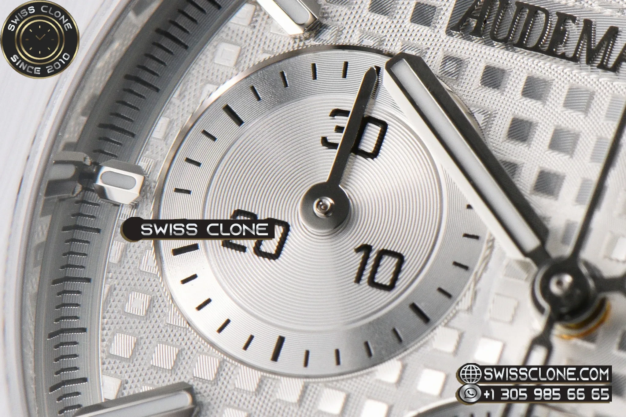 Audemars Piguet Royal Oak Chronograph 26240 41mm Ceramic Sliver Checkered Dial Sliver Subdial Ceramic SH4401 1:1 Super Clone - Lateral Case Thickness Profile