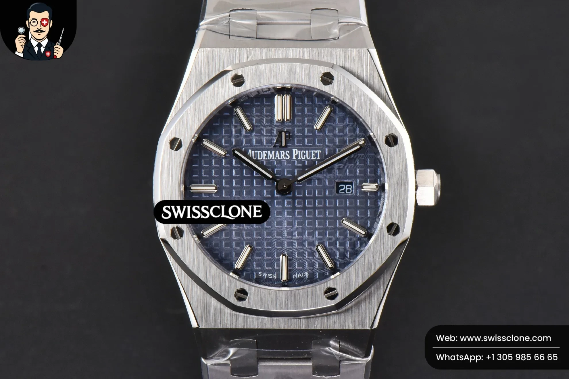 Audemars Piguet Royal Oak Ladies 33mm 8F Blue Dial Quartz