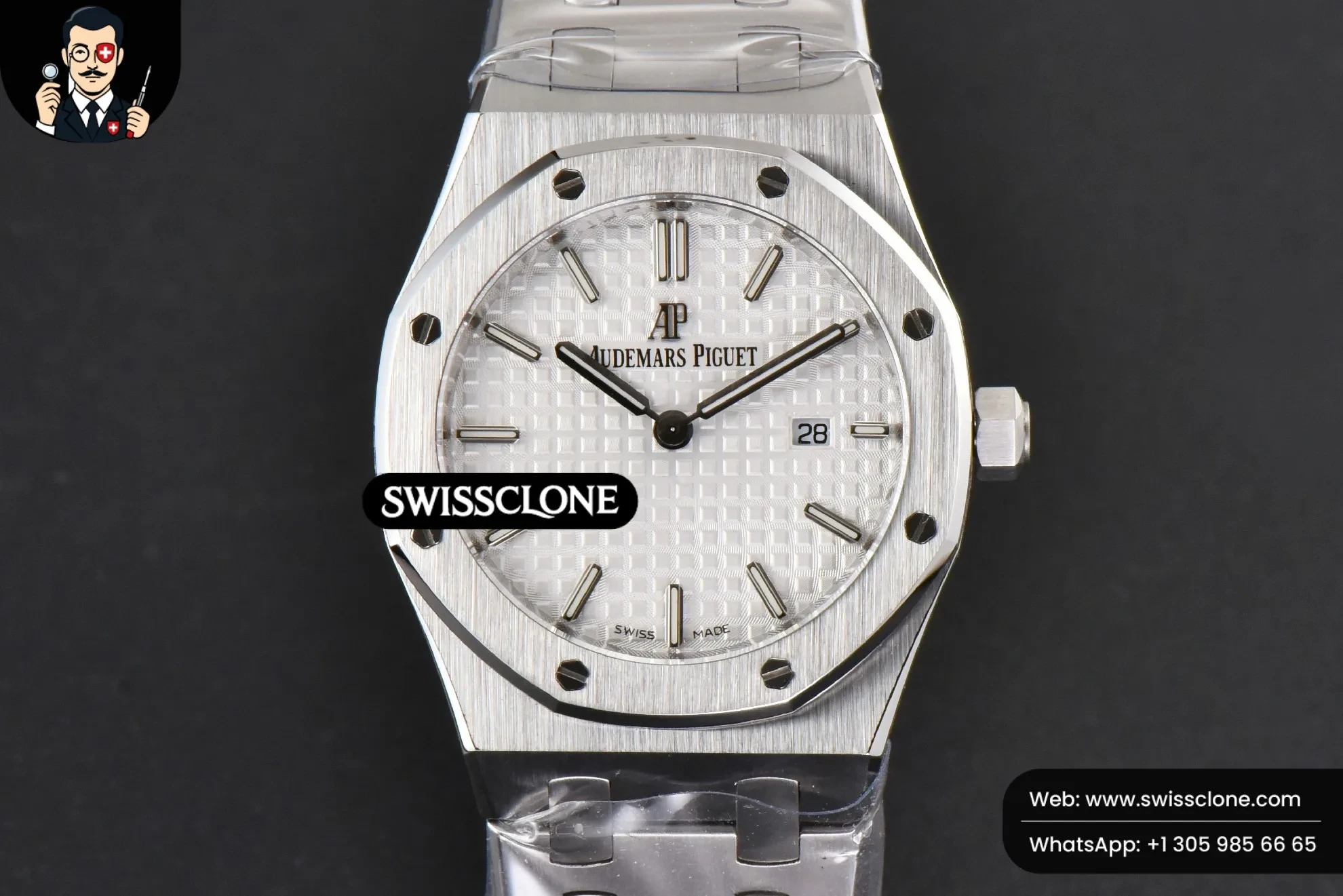 Audemars Piguet Royal Oak Ladies 33mm 8F White Dial Quartz