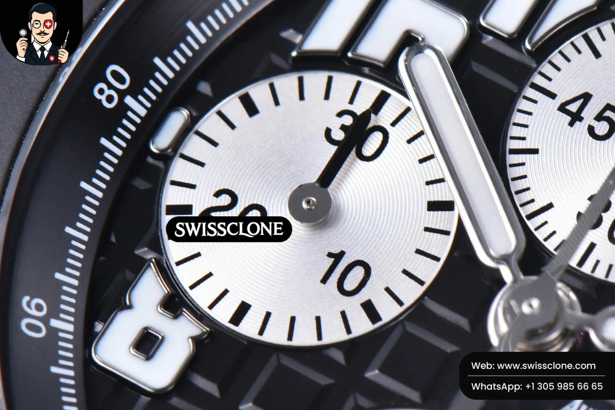 Audemars Piguet Royal Oak Offshore 25940SK 42mm JF Rubberclad Black/Silver Dial Rubber 1:1 Super Clone - Caseback & Cloned Calibre Movement