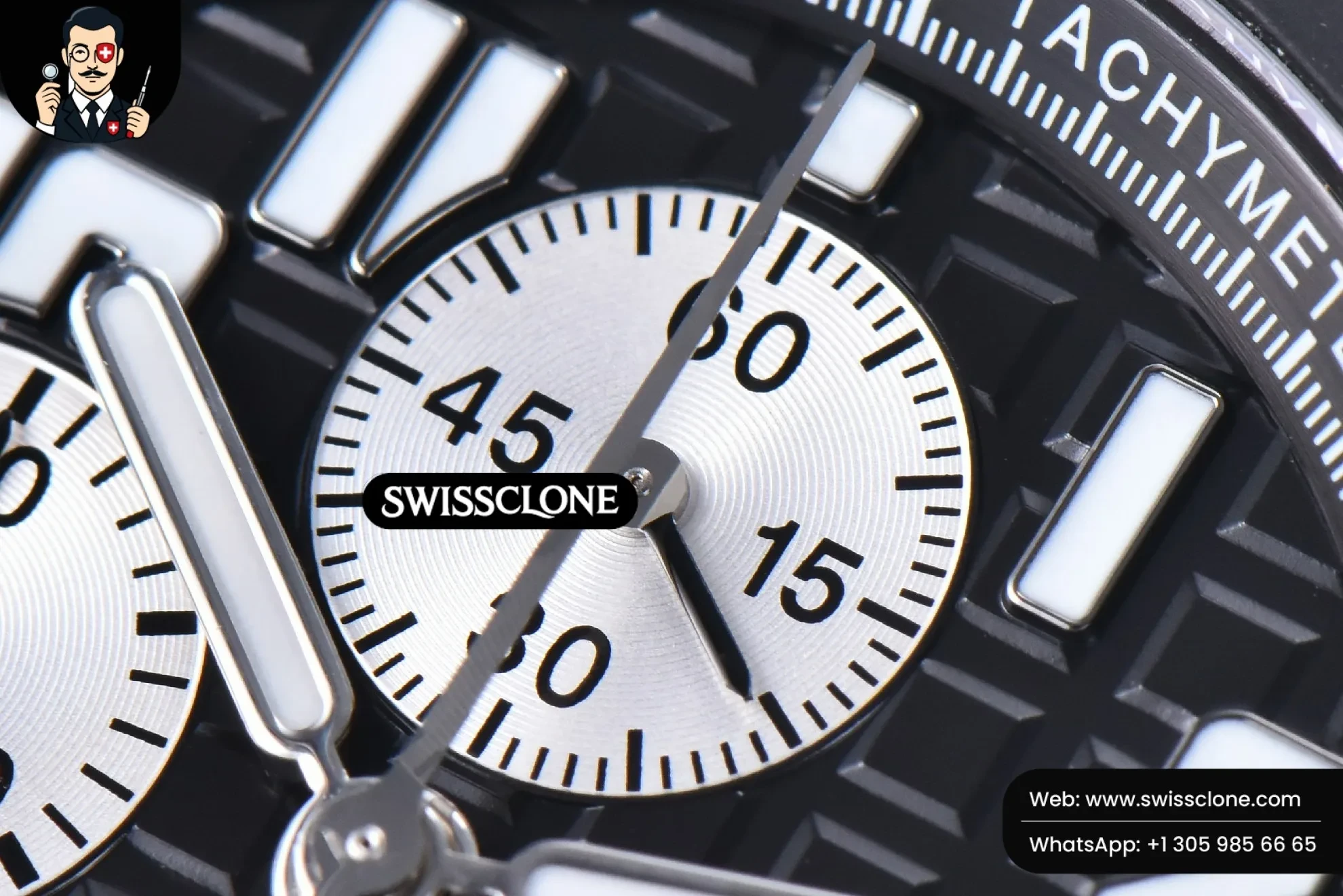Audemars Piguet Royal Oak Offshore 25940SK 42mm JF Rubberclad Black/Silver Dial Rubber 1:1 Super Clone - Clasp & Bracelet Finishing