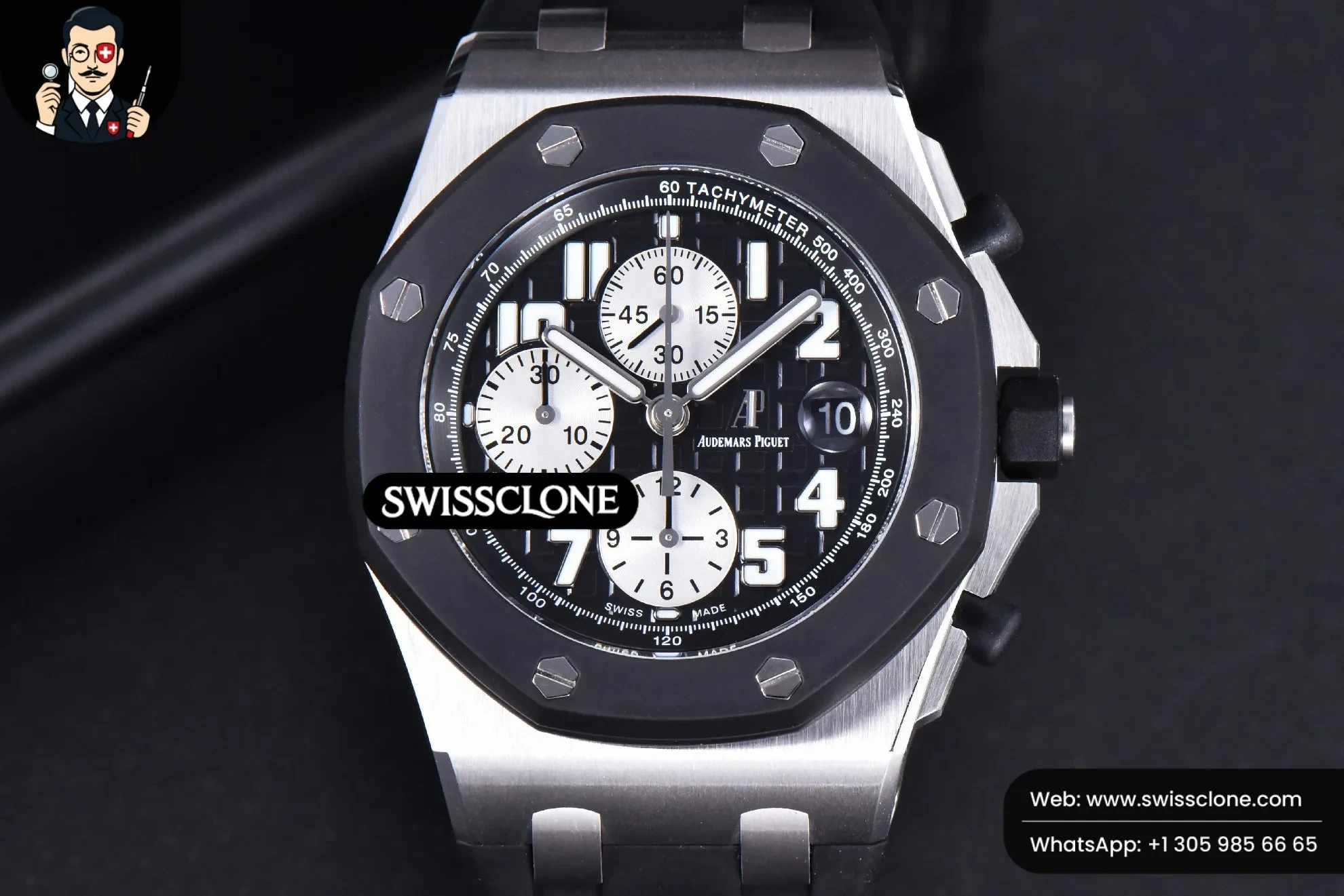 Audemars Piguet Royal Oak Offshore 25940SK 42mm JF Rubberclad Black/Silver Dial Rubber