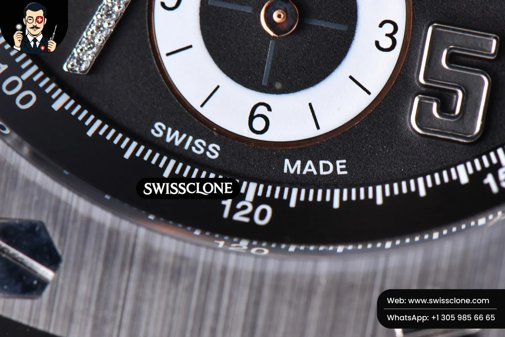 Audemars Piguet Royal Oak Offshore 2640IRO JF 44mm Black/Silver Dial Rubber 1:1 Super Clone - On-Wrist Presence View