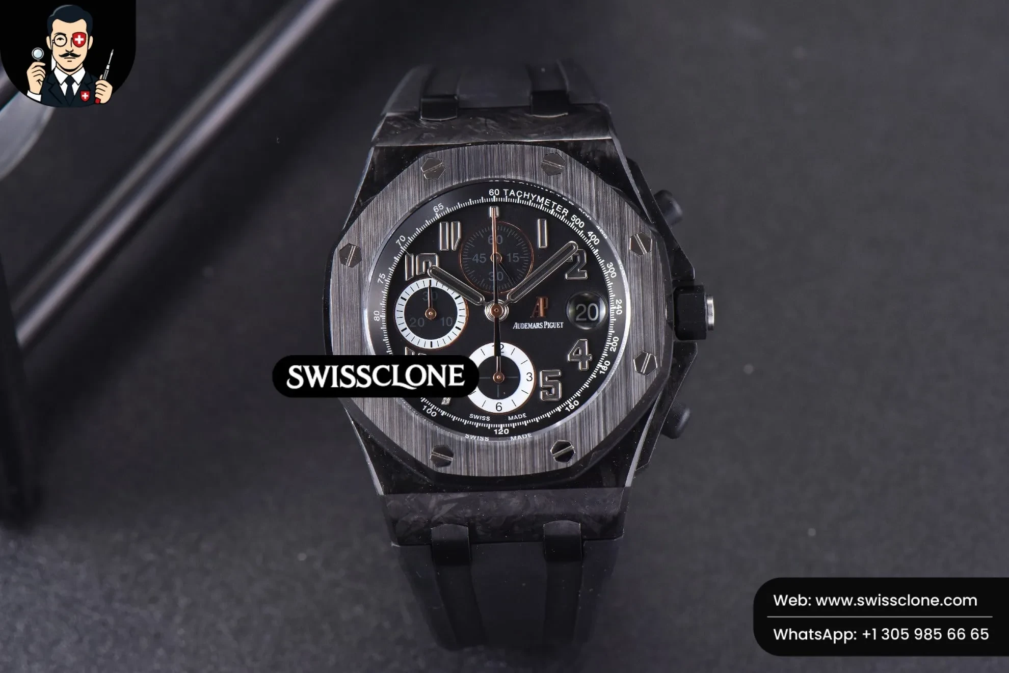 Audemars Piguet Royal Oak Offshore 2640IRO JF 44mm Black/Silver Dial Rubber