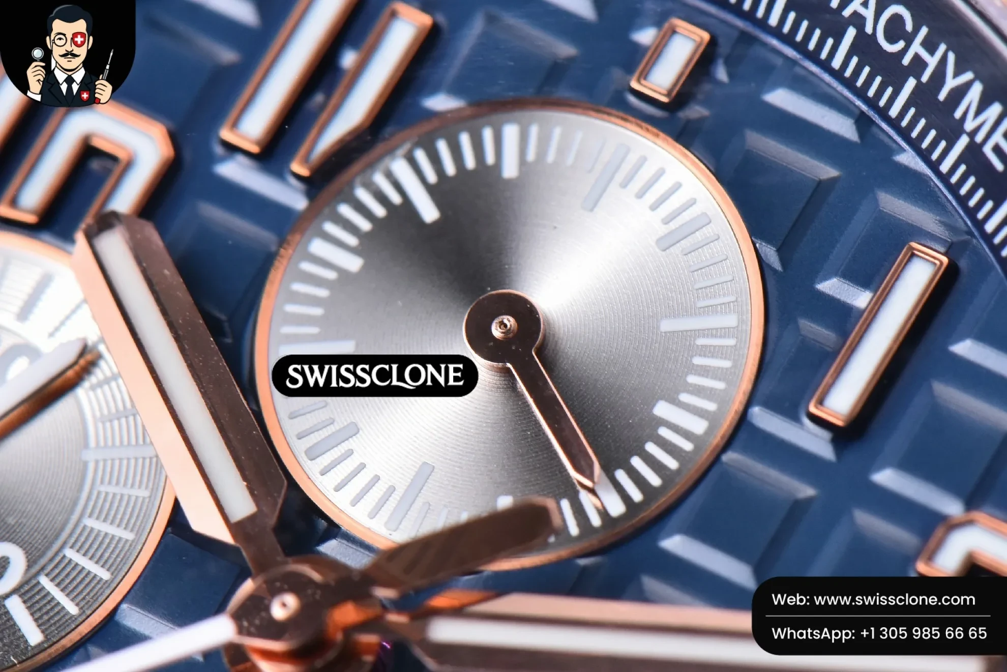 Audemars Piguet Royal Oak Offshore 26471SR JF 44mm Blue Dial Black Leather 1:1 Super Clone - Caseback & Cloned Calibre Movement