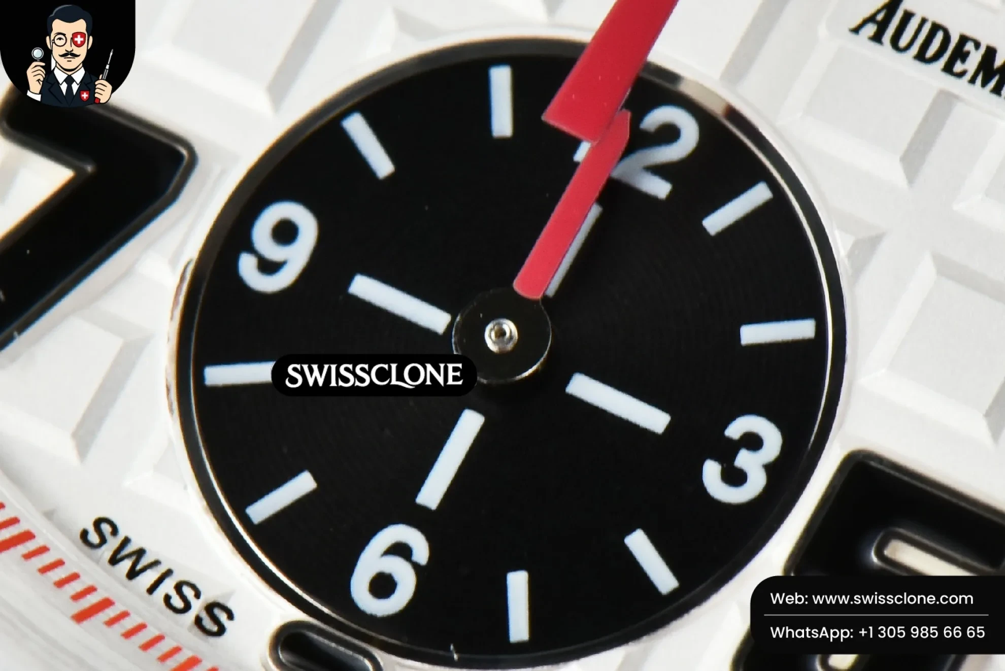 Audemars Piguet Royal Oak Offshore 42mm JF Ultimate ‘Panda’ Black Leather 1:1 Super Clone Det - On-Wrist Presence View