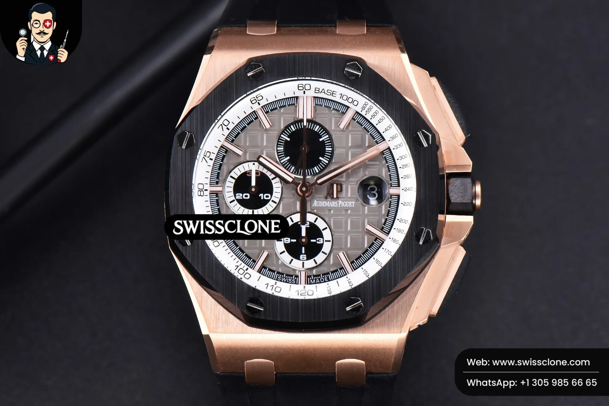 Audemars Piguet Royal Oak Offshore 44mm Cermet Bezel Michael Schumacher JF Gray/White Dial