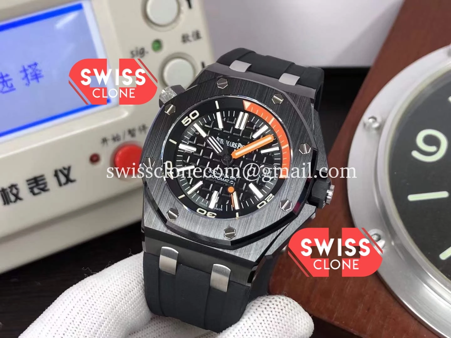 Audemars Piguet Royal Oak Offshore Black Dial Ceramic 1:1 Super Clone - Bezel & Case Profile