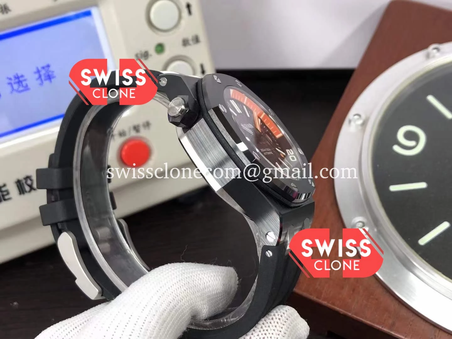 Audemars Piguet Royal Oak Offshore Black Dial Ceramic 1:1 Super Clone - Caseback & Cloned Calibre Movement