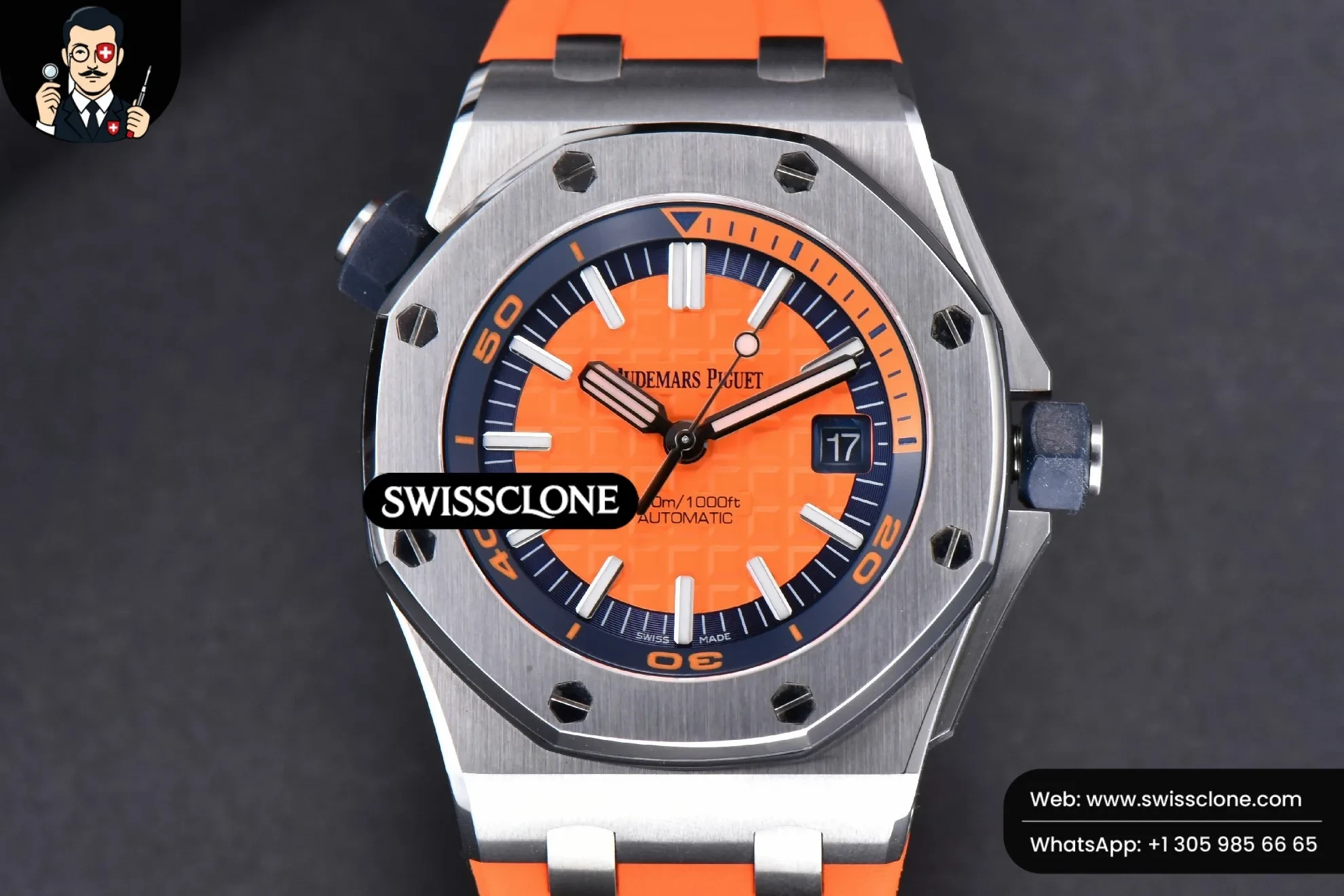Audemars Piguet Royal Oak Offshore Diver 15710 Orange JF 42mm Orange Rubber