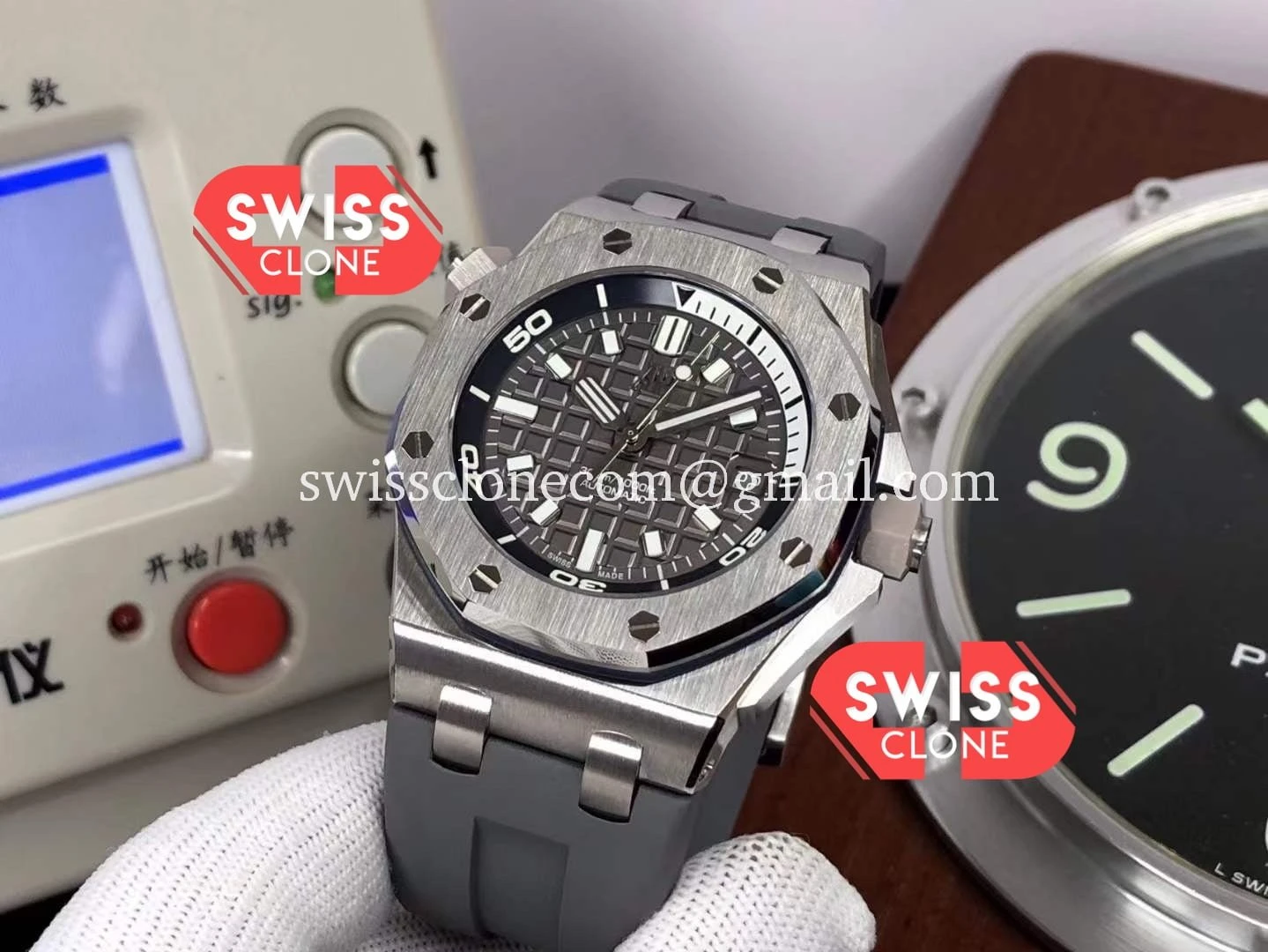 Audemars Piguet Royal Oak Offshore Diver Grey Dial 42mm 1:1 Super Clone - Clasp & Bracelet Finishing