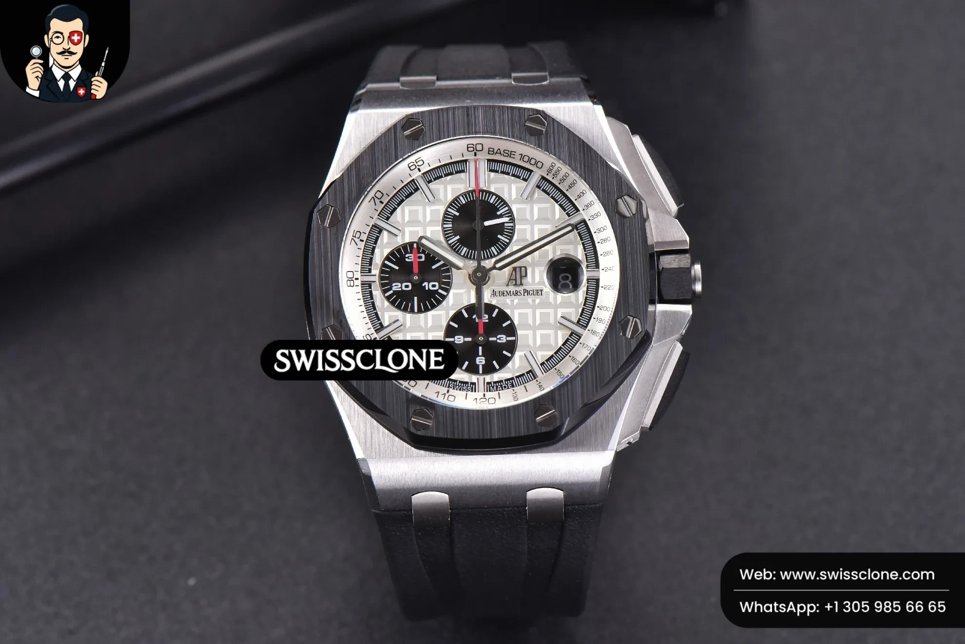 Audemars Piguet Royal Oak Offshore JF 44mm Black Ceramic Panda Dial Rubber