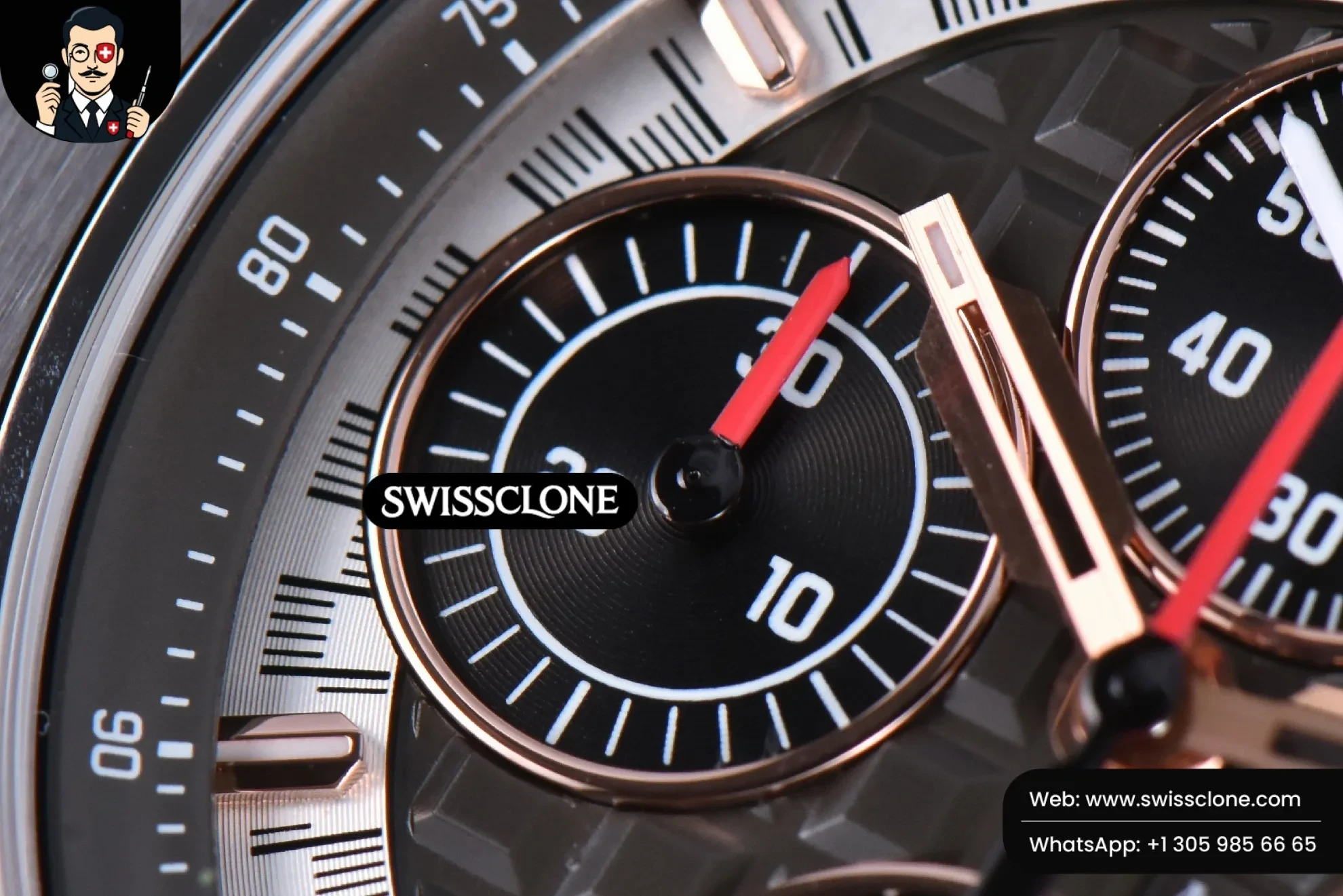 Audemars Piguet Royal Oak Offshore JF 44mm Ceramic Gray Michael Schumacher 1:1 Super Clone - Caseback & Cloned Calibre Movement
