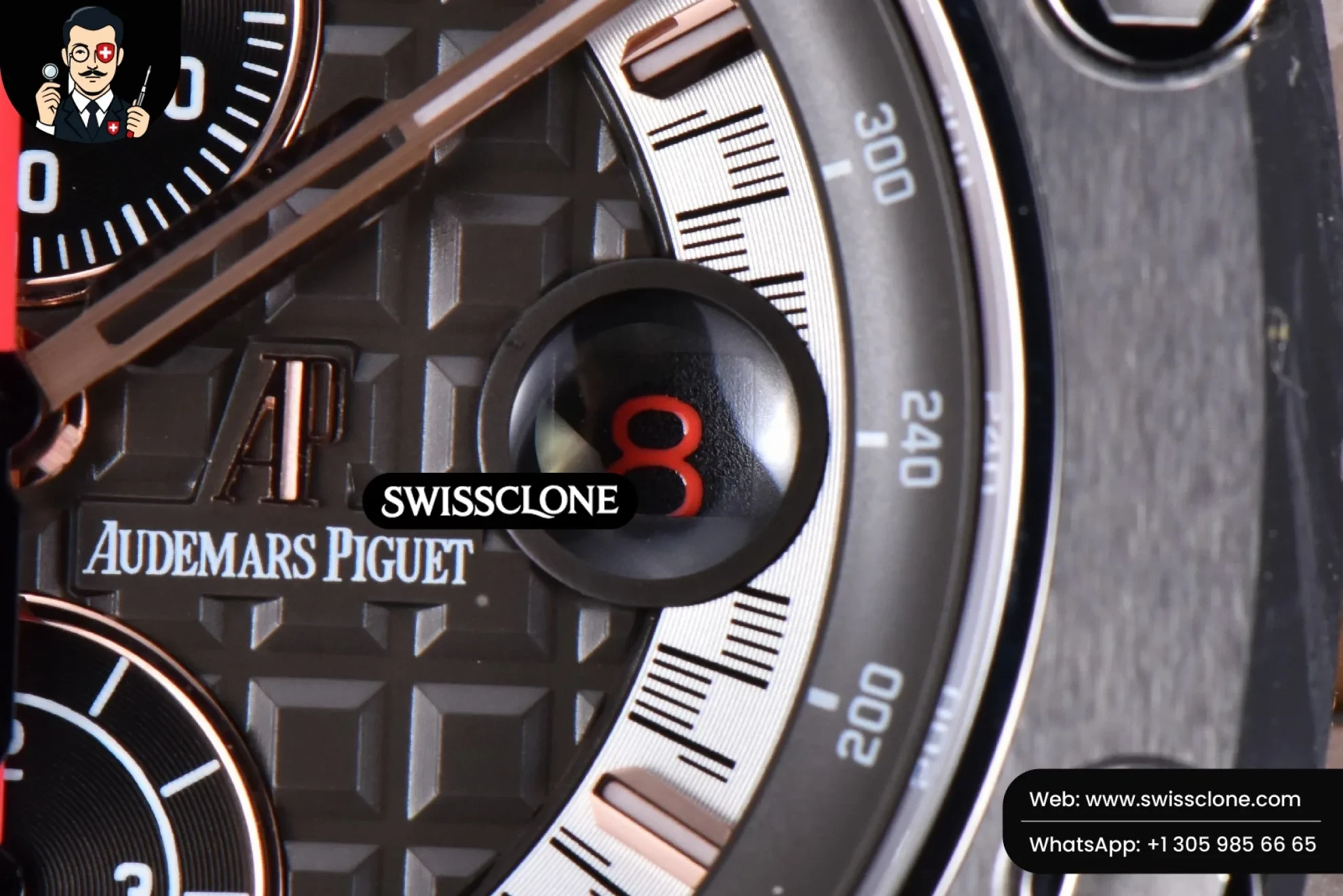 Audemars Piguet Royal Oak Offshore JF 44mm Ceramic Gray Michael Schumacher 1:1 Super Clone - On-Wrist Presence View