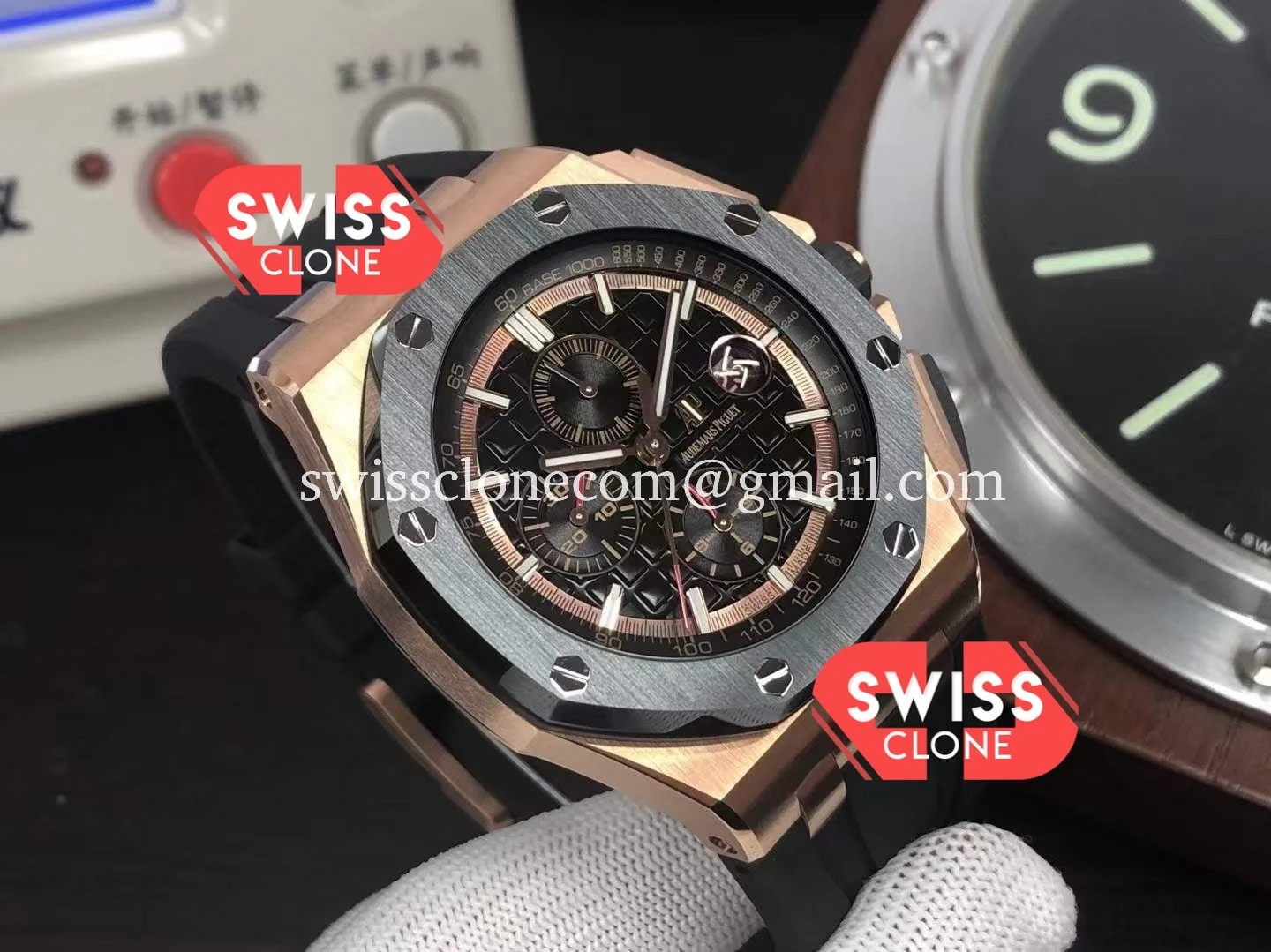 Audemars Piguet Royal Oak Offshore Méga Tapisserie Dial 904L 1:1 Super Clone  - Bezel & Case Profile