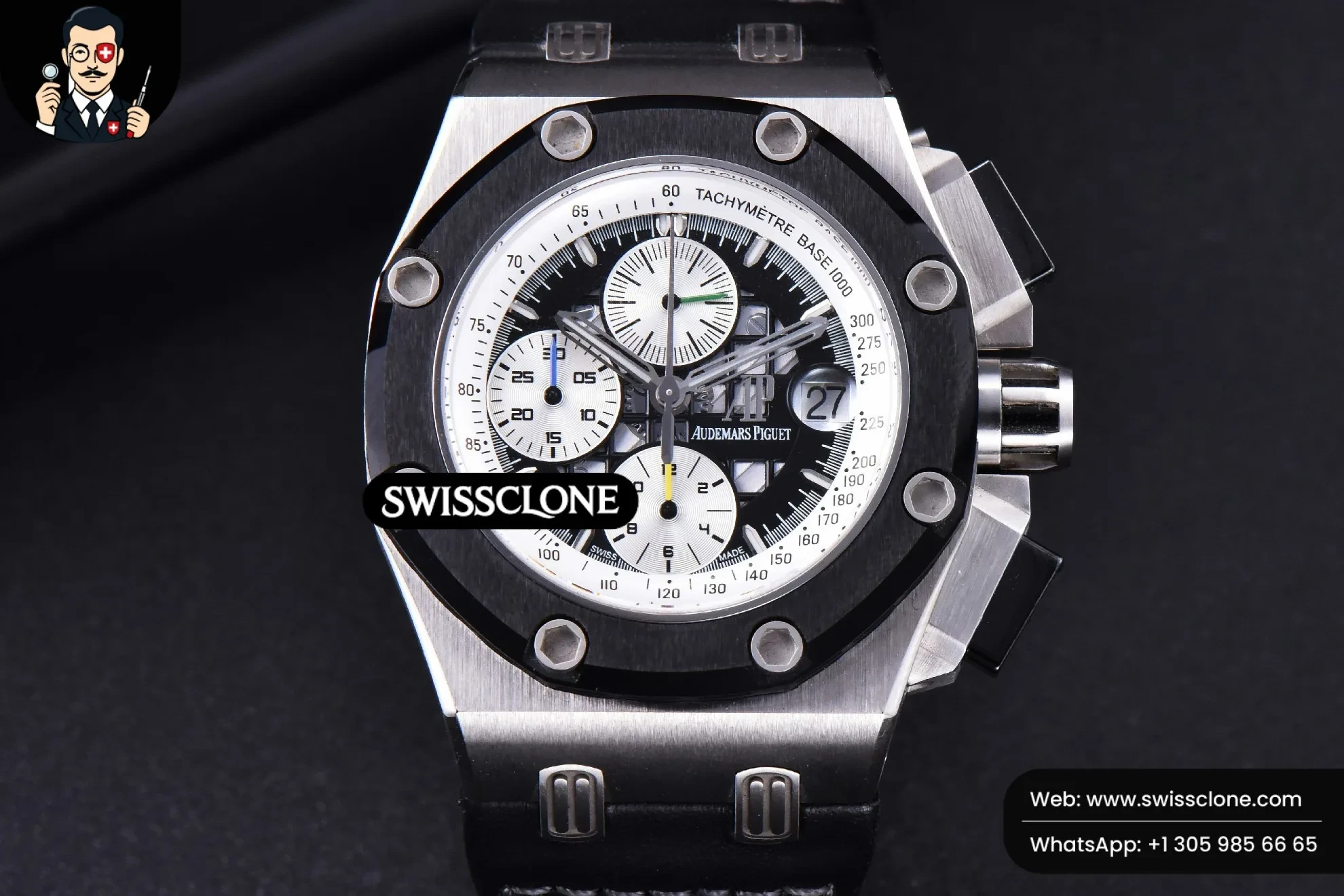 Audemars Piguet Royal Oak Offshore Ruben Barrichello II 44mm JF Skeleton Dial Black Leather