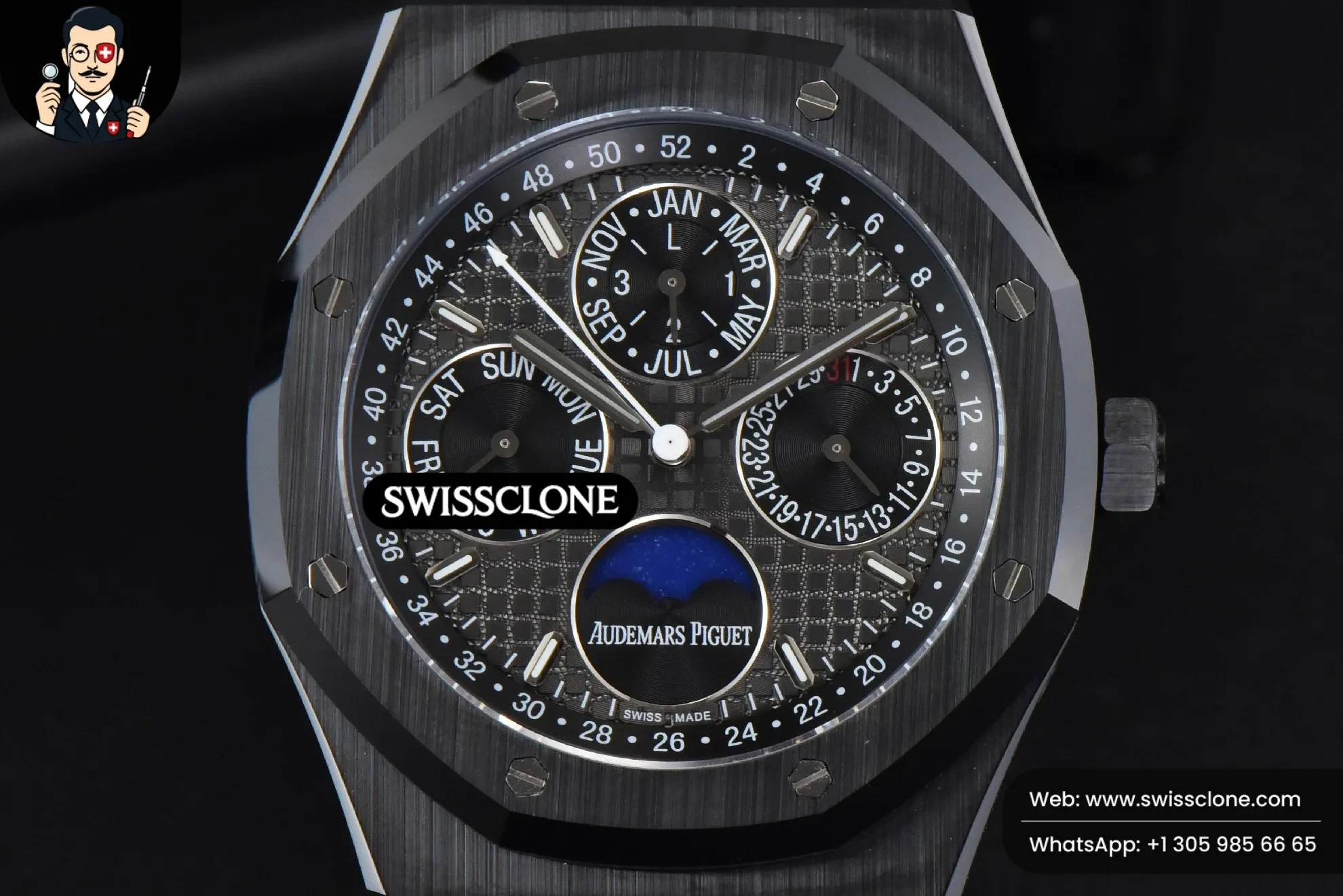 Audemars Piguet Royal Oak Perpetual Calendar 26579CE Black Ceramic 41mm Black Dial Ceramic