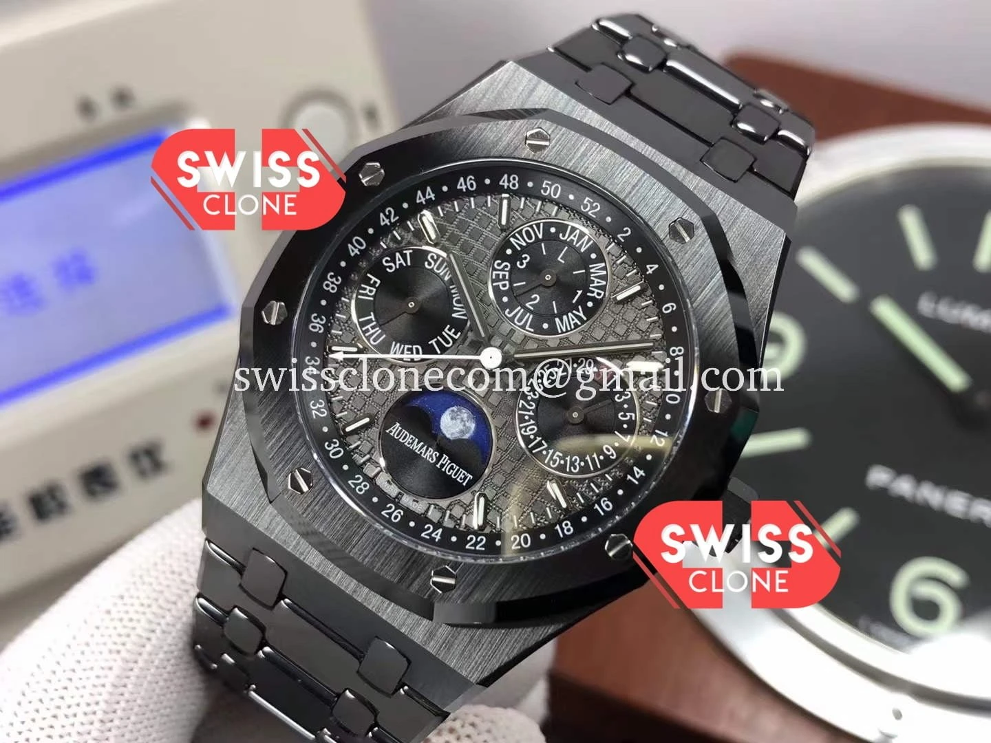 Audemars Piguet Royal Oak Perpetual Calendar Black Dial 1:1 Super Clone - Bezel & Case Profile