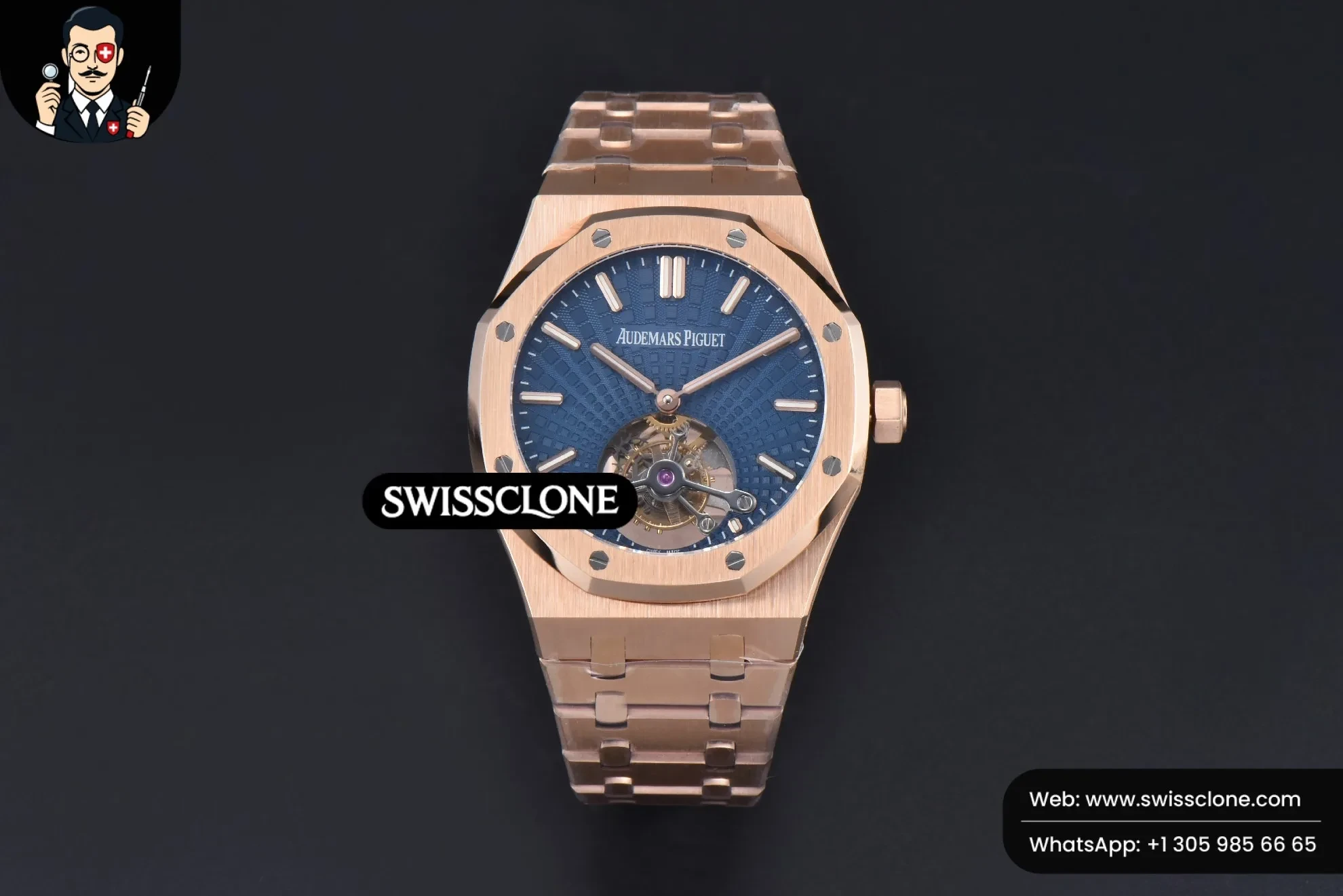 Audemars Piguet Royal Oak Tourbillon 41mm R8F Blue Dial Flying Tourb