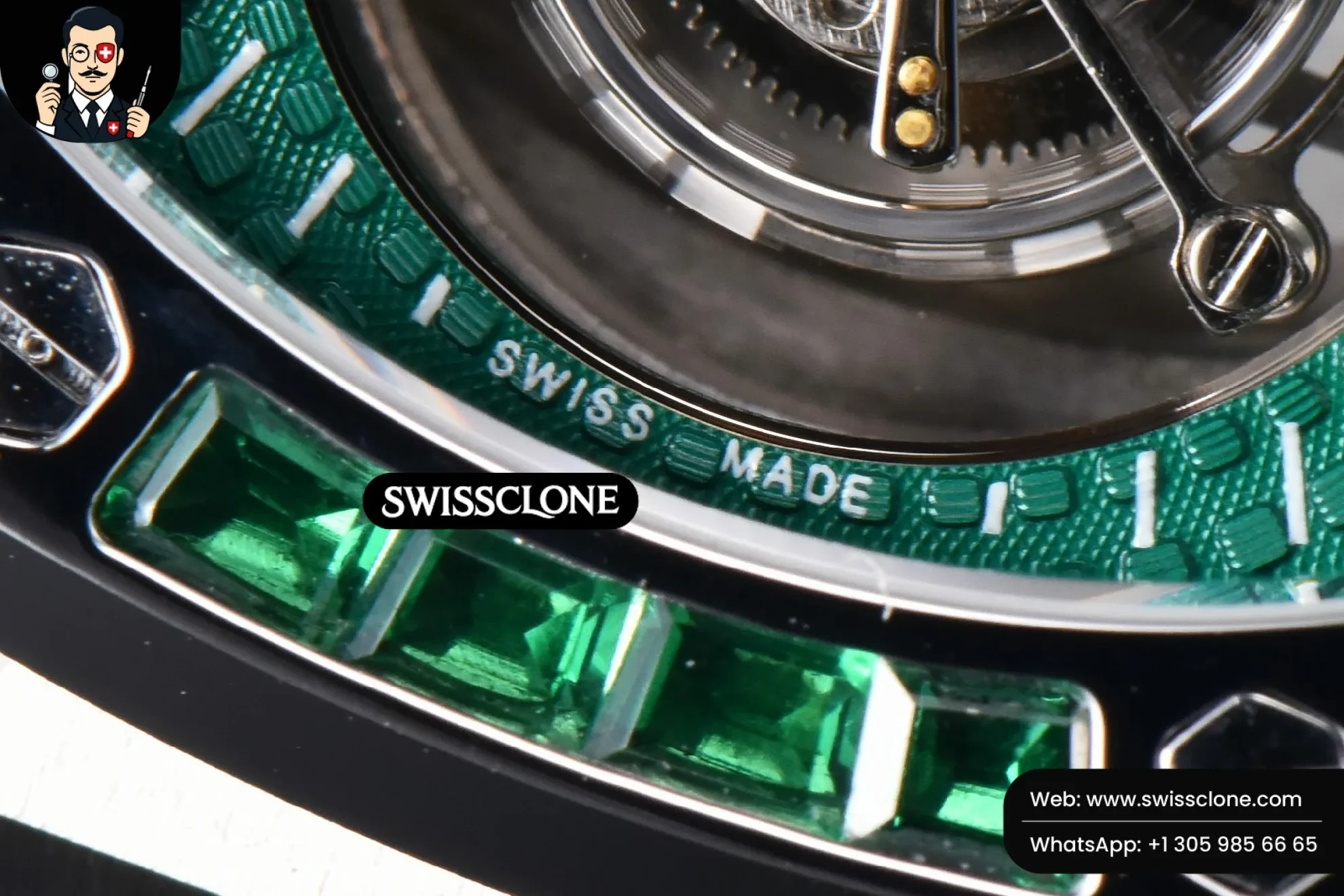 Audemars Piguet Royal Oak Tourbillon 41mm R8F Diamond Bezel Green Dial Flying Tourb 1:1 Super Clone - On-Wrist Presence View