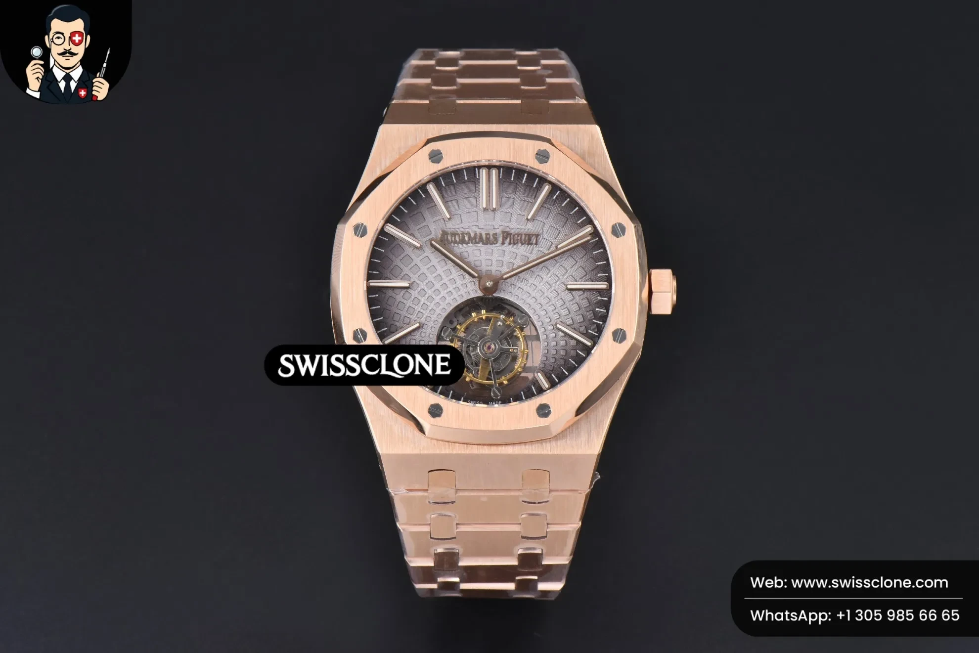 Audemars Piguet Royal Oak Tourbillon 41mm R8F Gray Dial Flying Tourb
