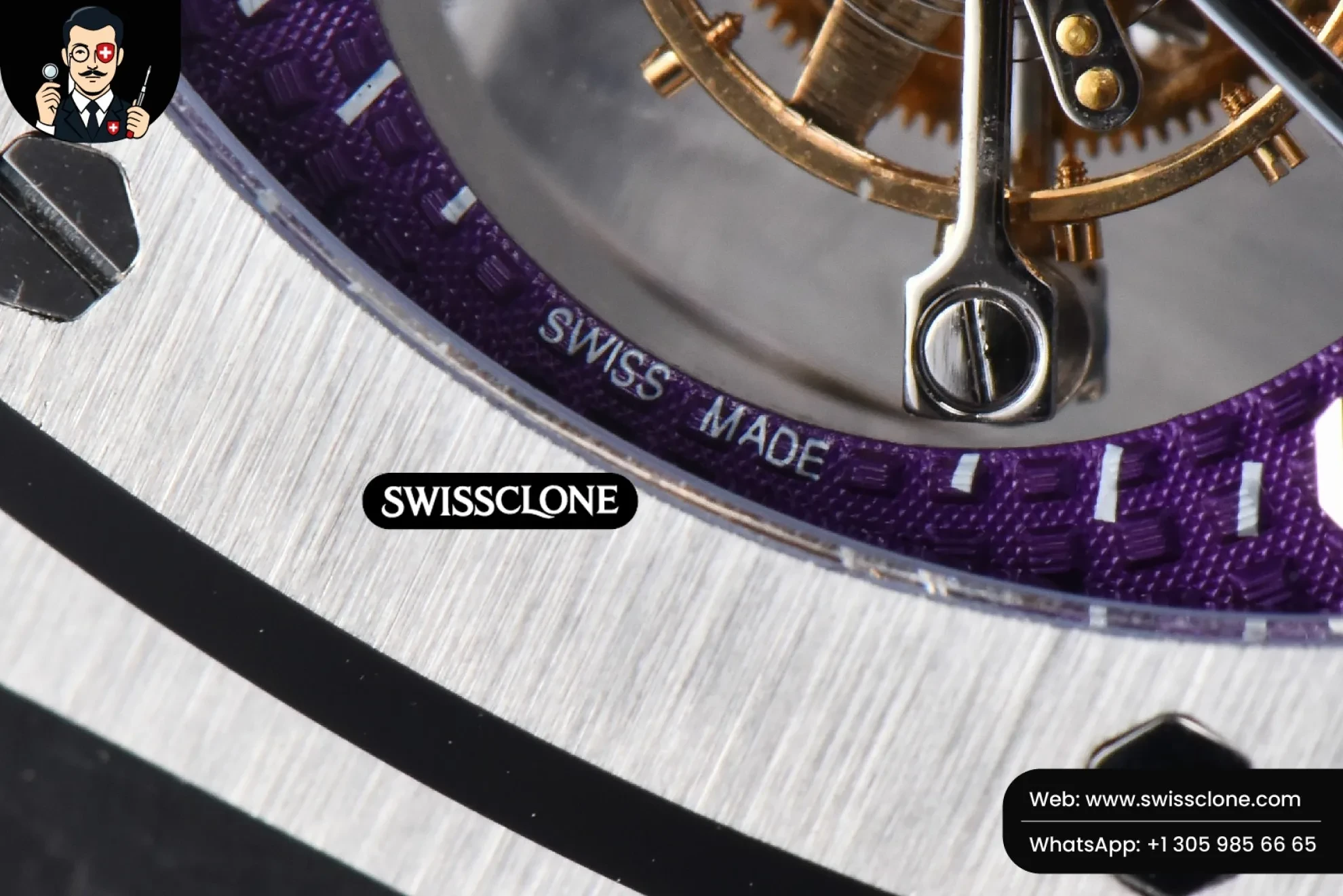 Audemars Piguet Royal Oak Tourbillon 41mm R8F Purple Dial Flying Tourb 1:1 Super Clone - On-Wrist Presence View