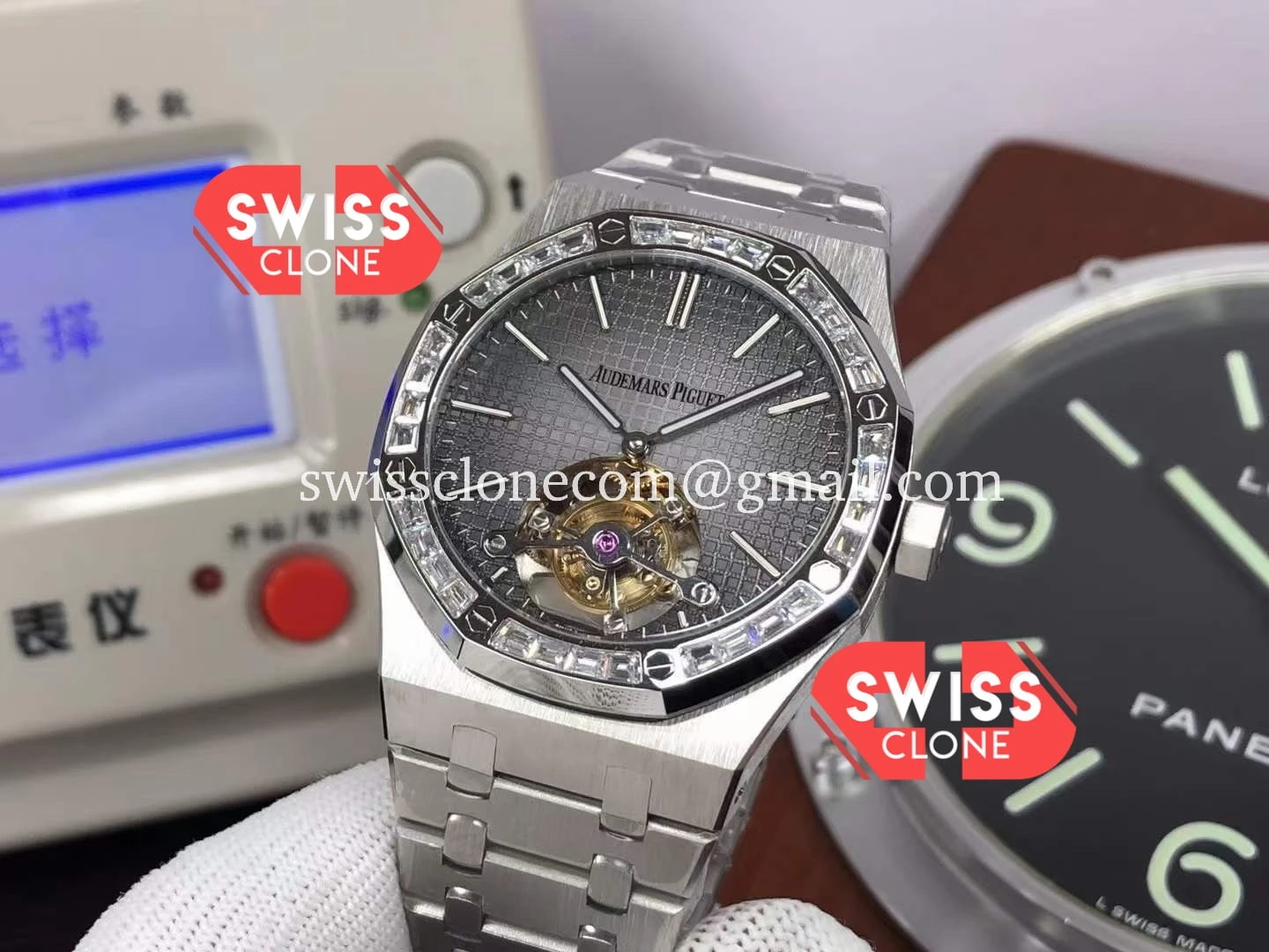 Audemars Piguet Royal Oak Tourbillon Diamond Bezel 41mm 1:1 Super Clone - Bezel & Case Profile