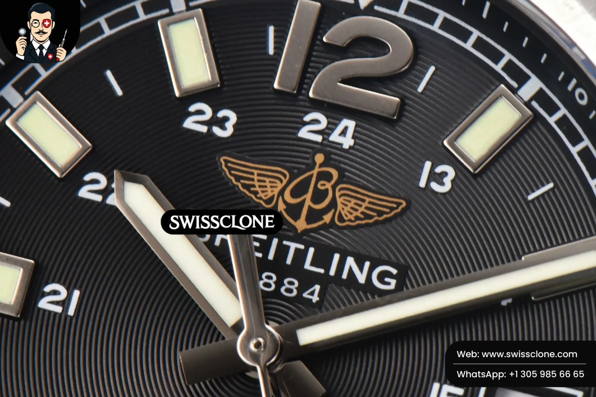 Breitling Avenger Automatic 43mm TF Black Dial 1:1 Super Clone - Clasp & Bracelet Finishing