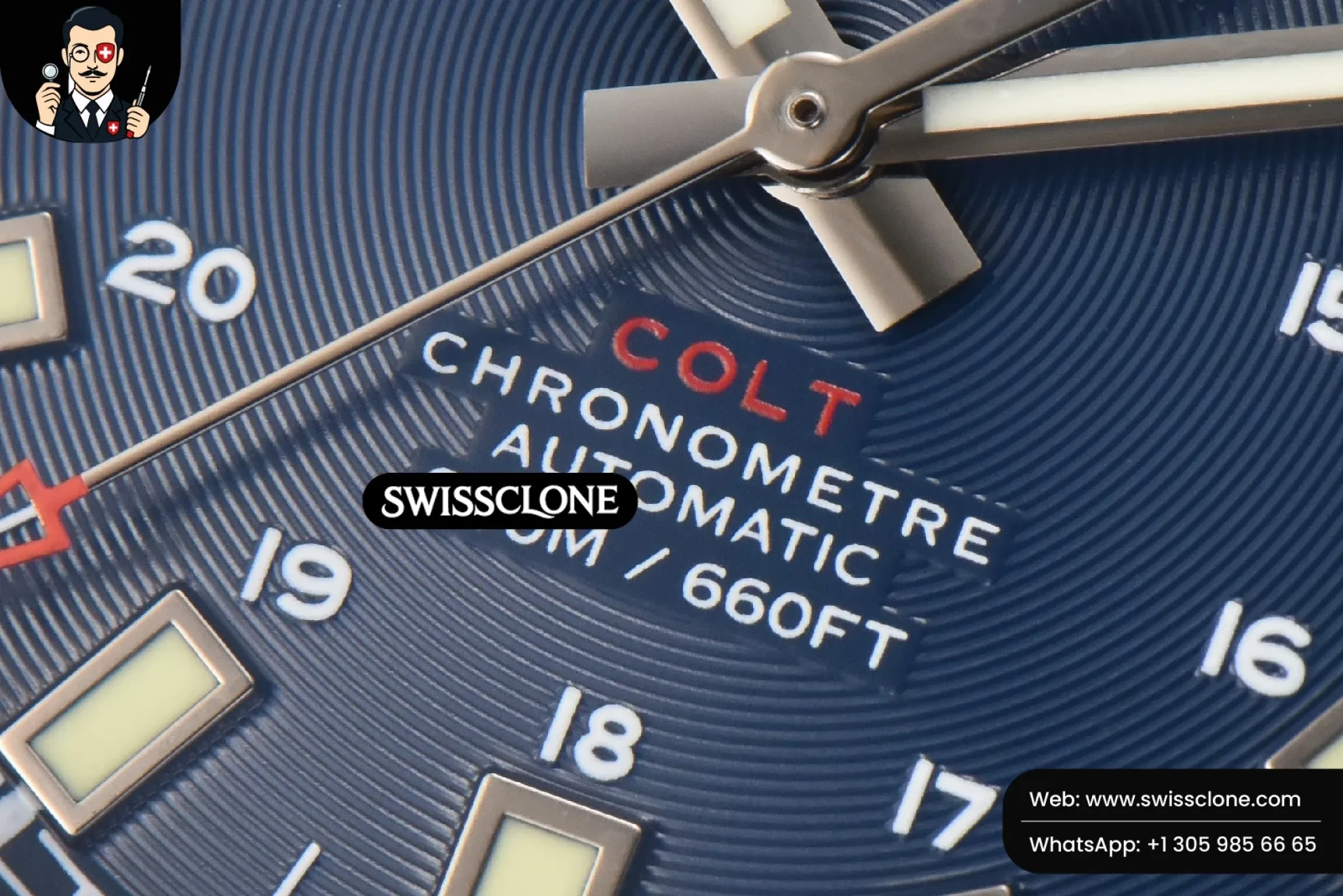 Breitling Avenger Automatic 43mm TF Blue Dial 1:1 Super Clone - Lateral Case Thickness Profile