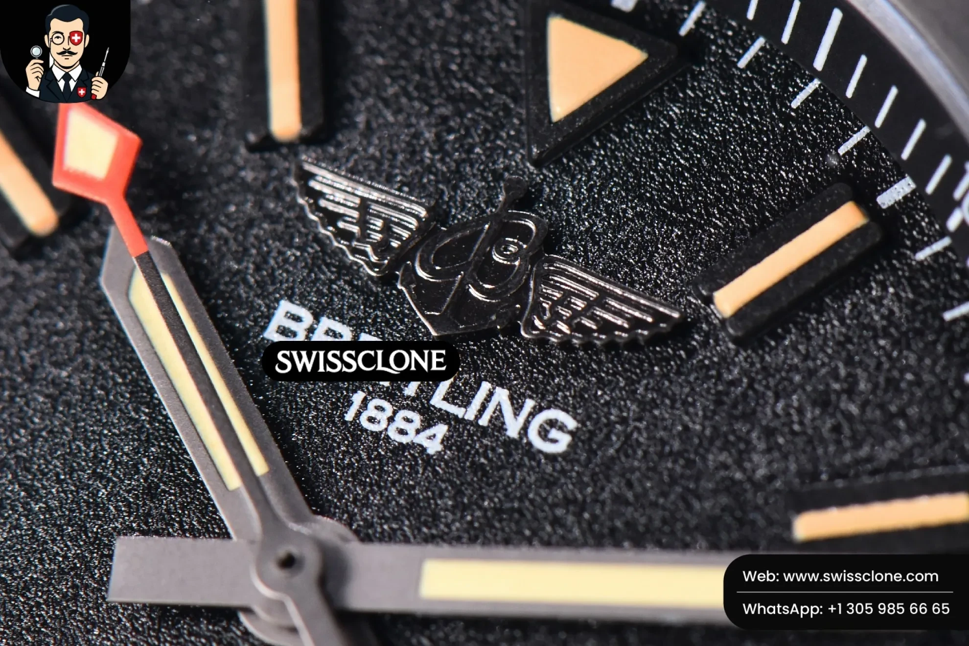 Breitling Avenger BlackBird TF 44mm Ti Black Dial Nylon 1:1 Super Clone - Clasp & Bracelet Finishing