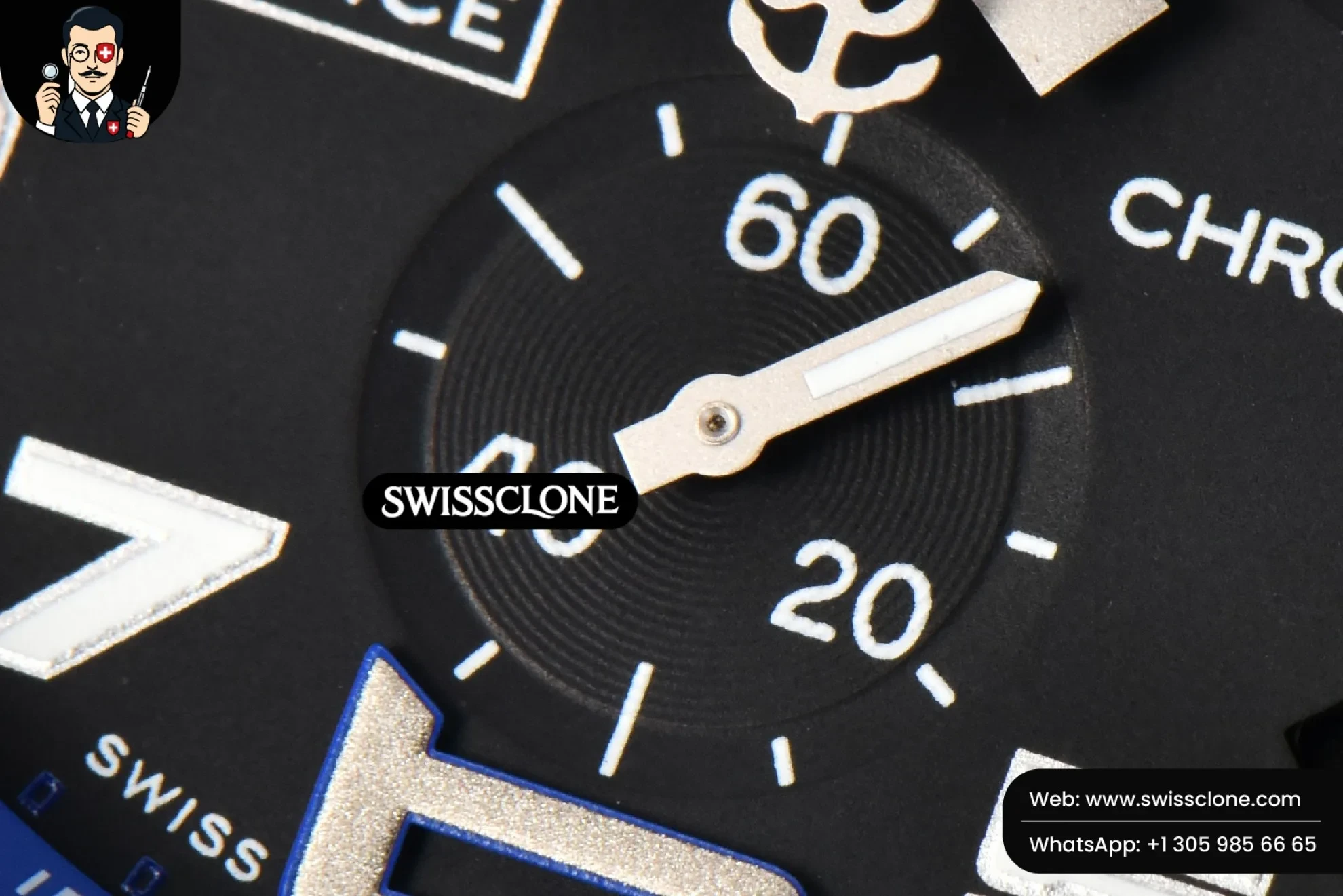 Breitling Endurance Pro 44mm OF Blue Chronometer Dial Blue Rubber Quartz 1:1 Super Clone - On-Wrist Presence View