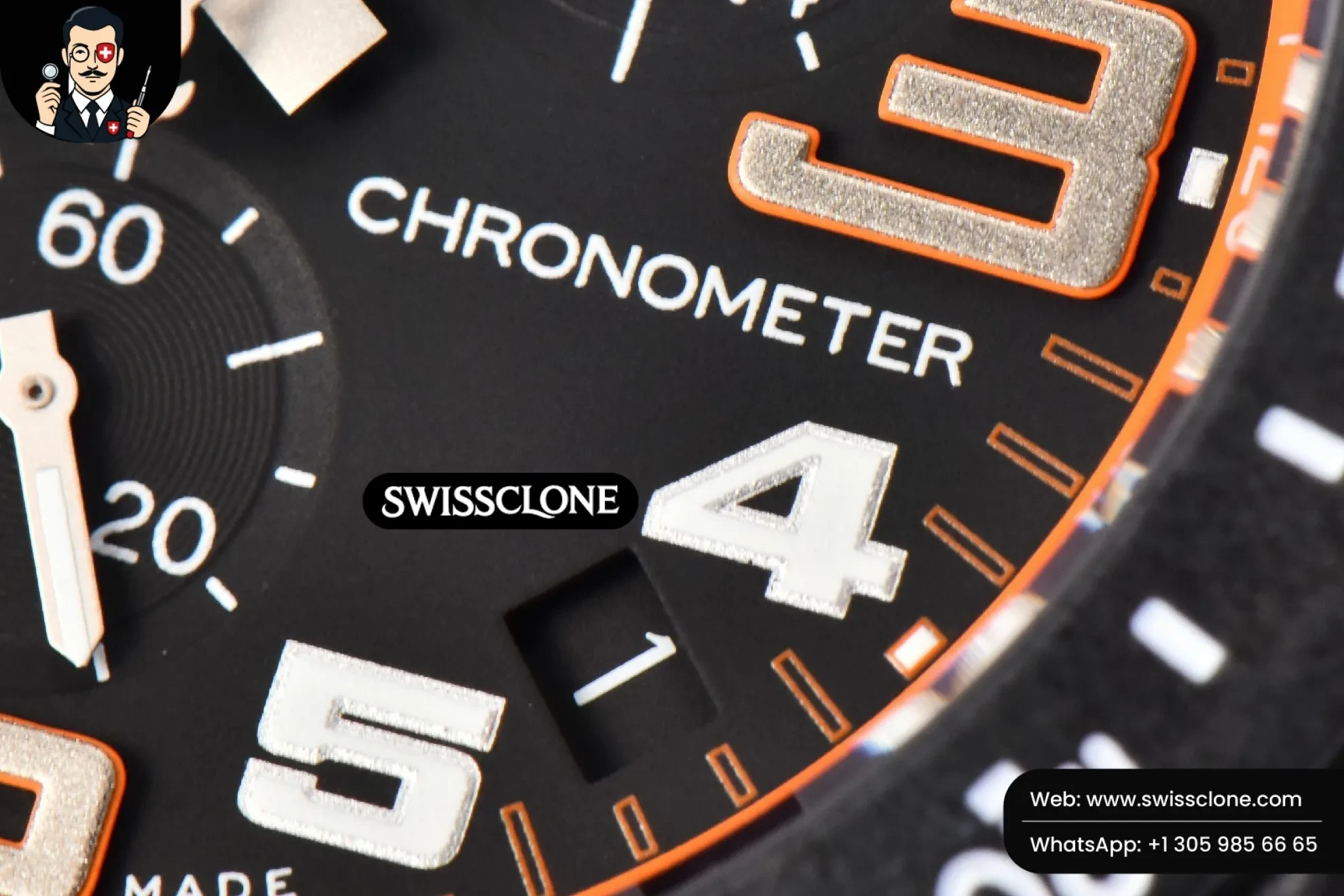 Breitling Endurance Pro 44mm OF Orange Chronometer Dial Orange Rubber Quartz 1:1 Super Clone - On-Wrist Presence View