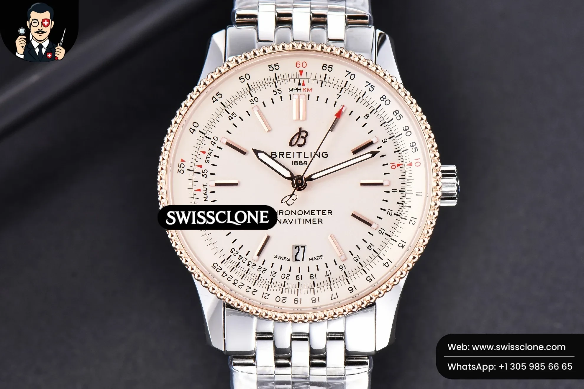 Navitimer TF 41mm White Dial White Bezel