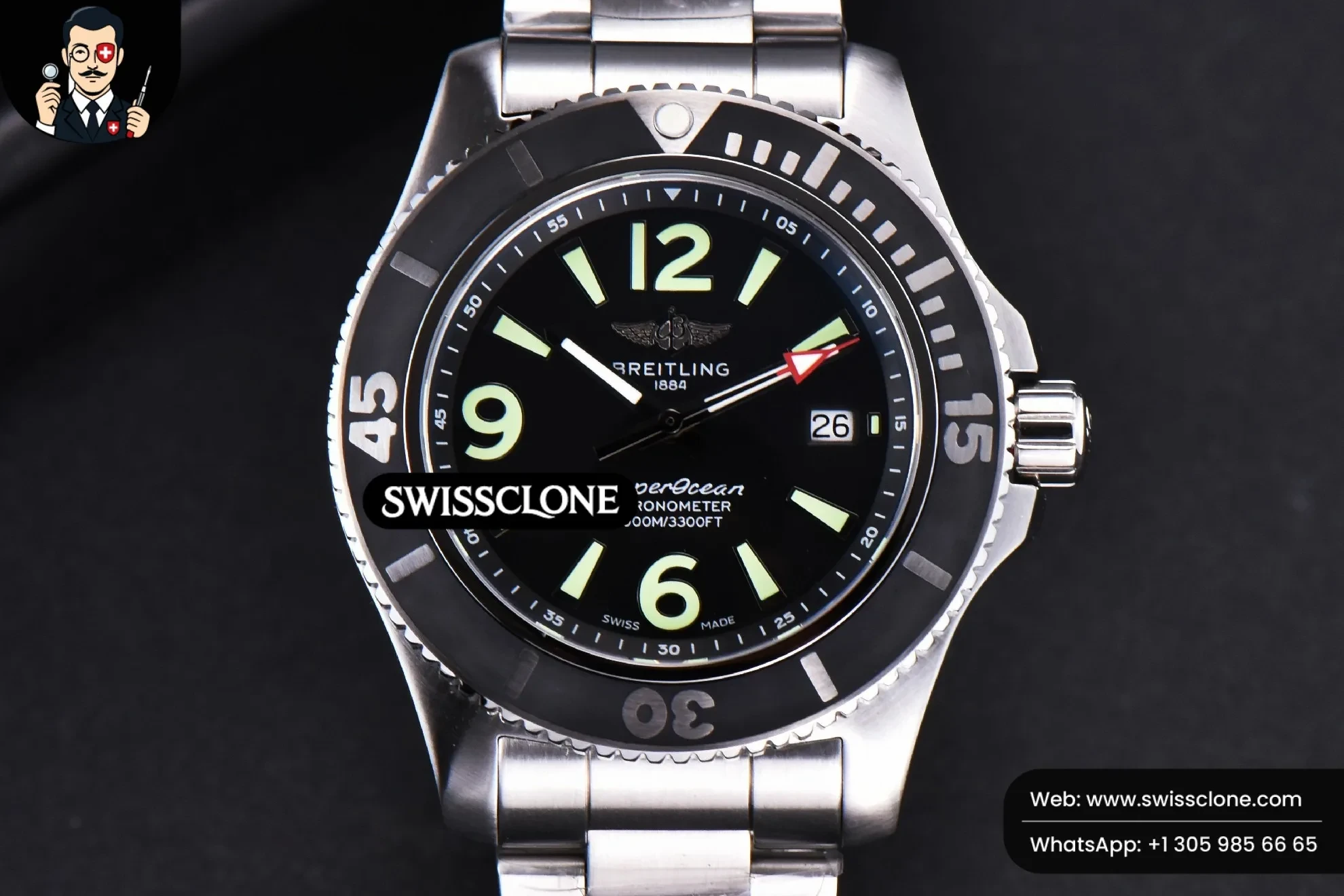 Breitling Superocean Automatic TF 44mm Black Dial