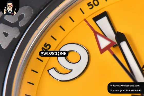 Breitling Superocean Automatic TF 44mm Yellow Dial Black Bezel - Clasp, Bracelet & Buckle Detail | 1:1 Swiss Super Clone