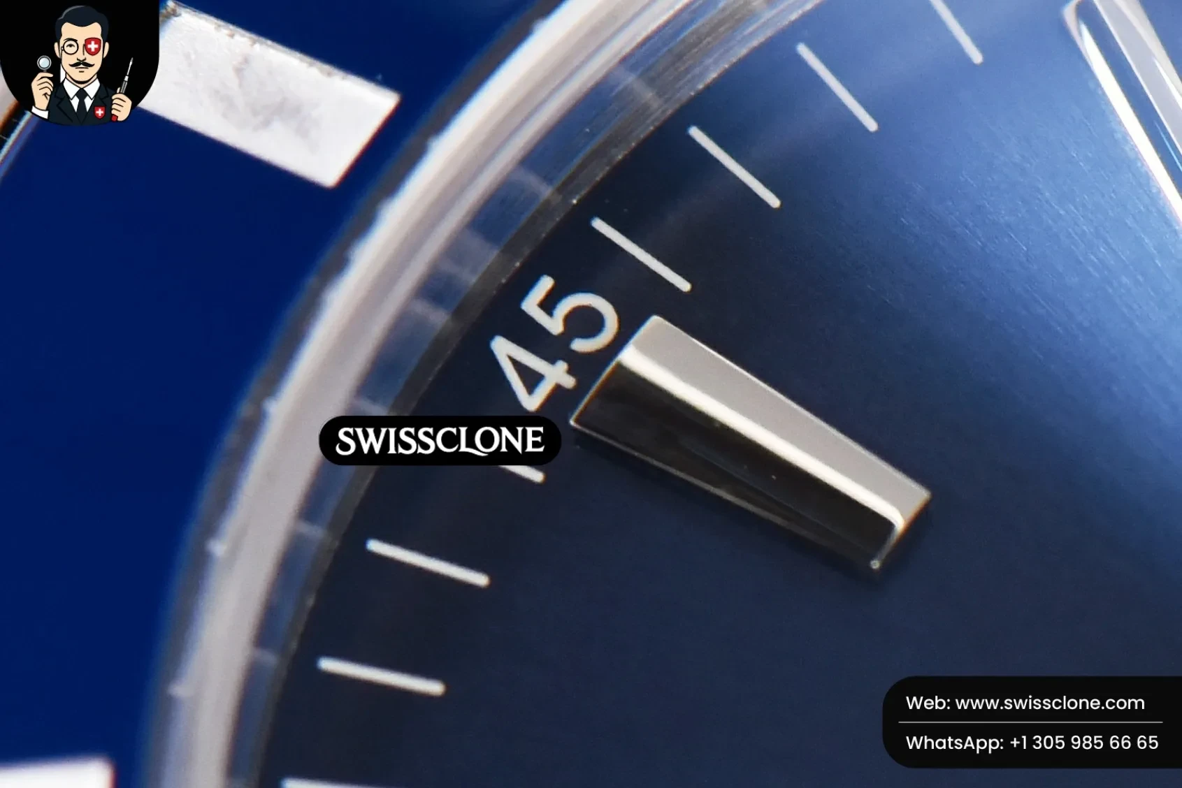 Breitling SuperOcean Heritage II GF 42mm Blue Dial Blue Bezel - Clasp, Bracelet & Buckle Detail | 1:1 Swiss Super Clone