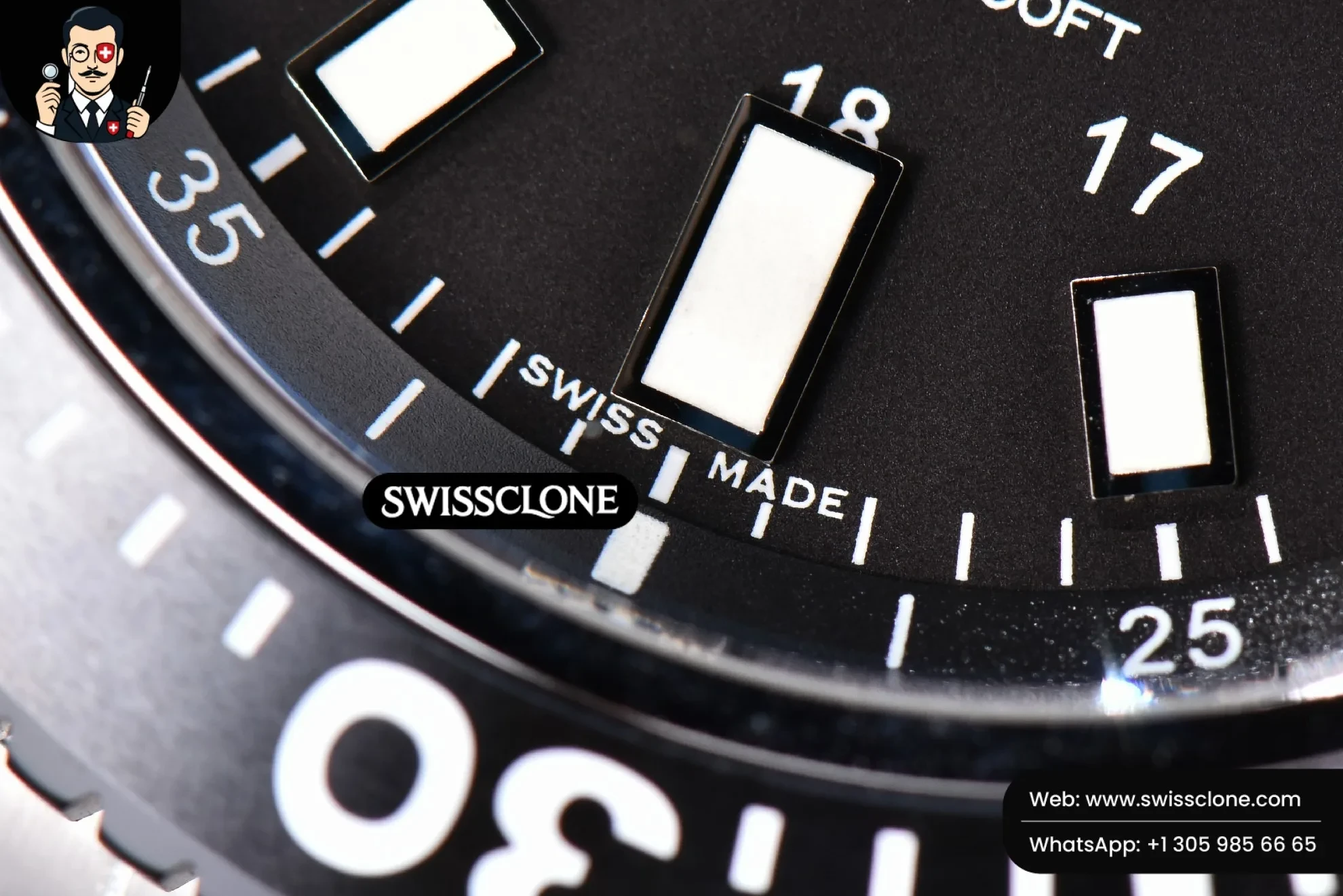 Breitling Superocean TF 44mm Black Ceramic Black Dial Stick Marker - Clasp, Bracelet & Buckle Detail | 1:1 Swiss Super Clone