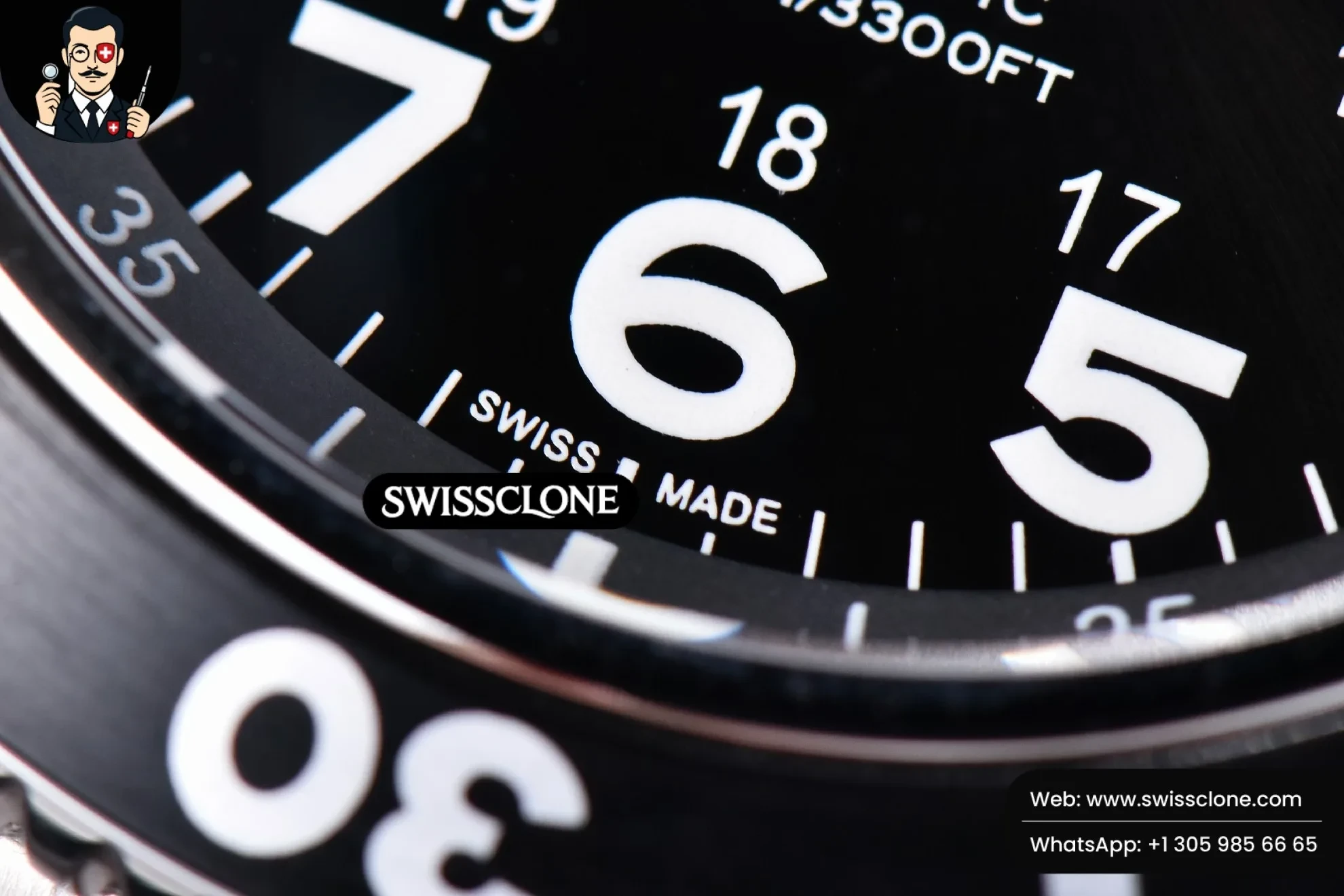 Breitling Superocean TF 44mm White Ceramic Black Dial Numerical Marker - Clasp, Bracelet & Buckle Detail | 1:1 Swiss Super Clone