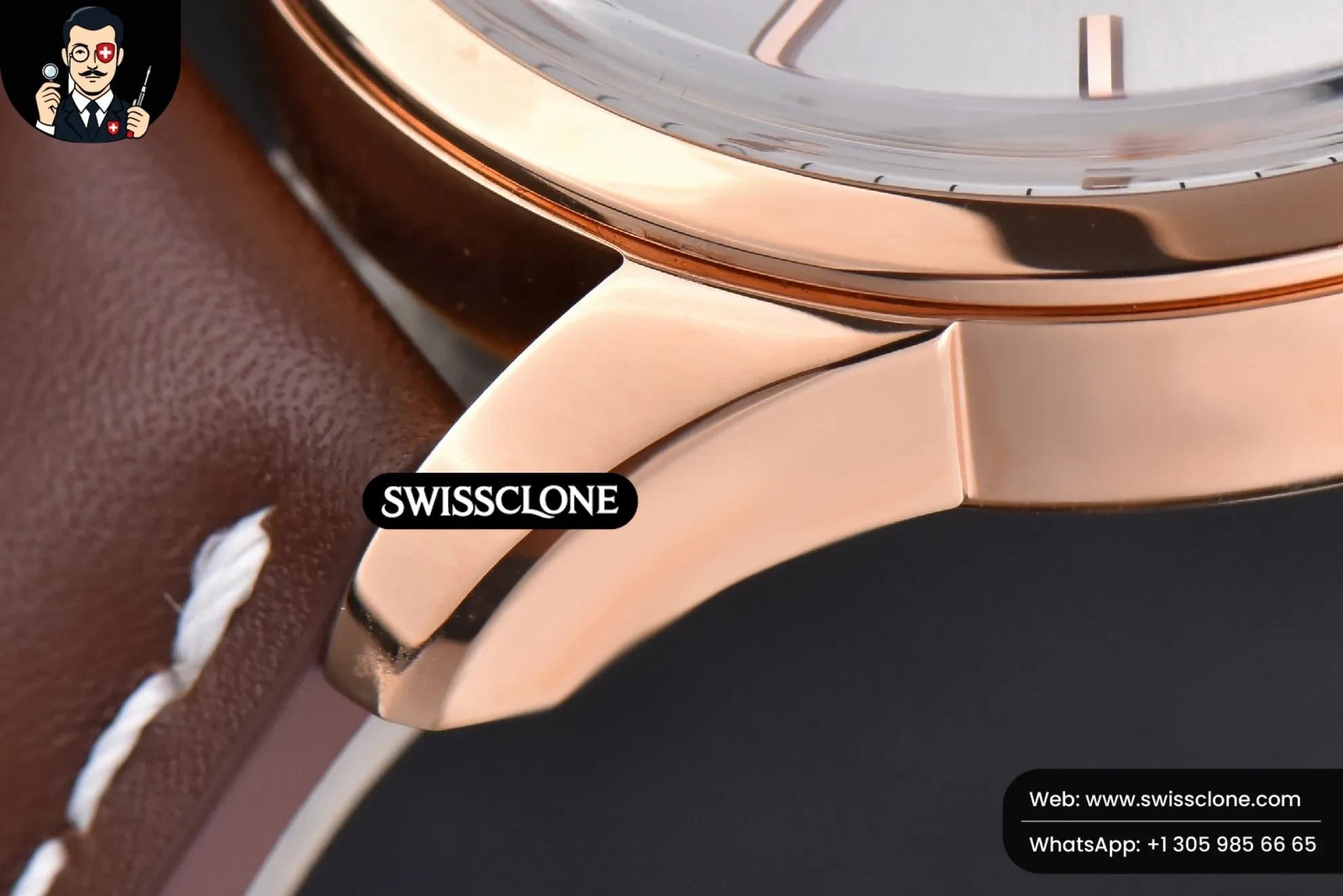 Breitling Transocean Day & Date V7F 43mm Silver Dial Brown Leather CA145 1:1 Super Clone - On-Wrist Presence & Lug Geometry