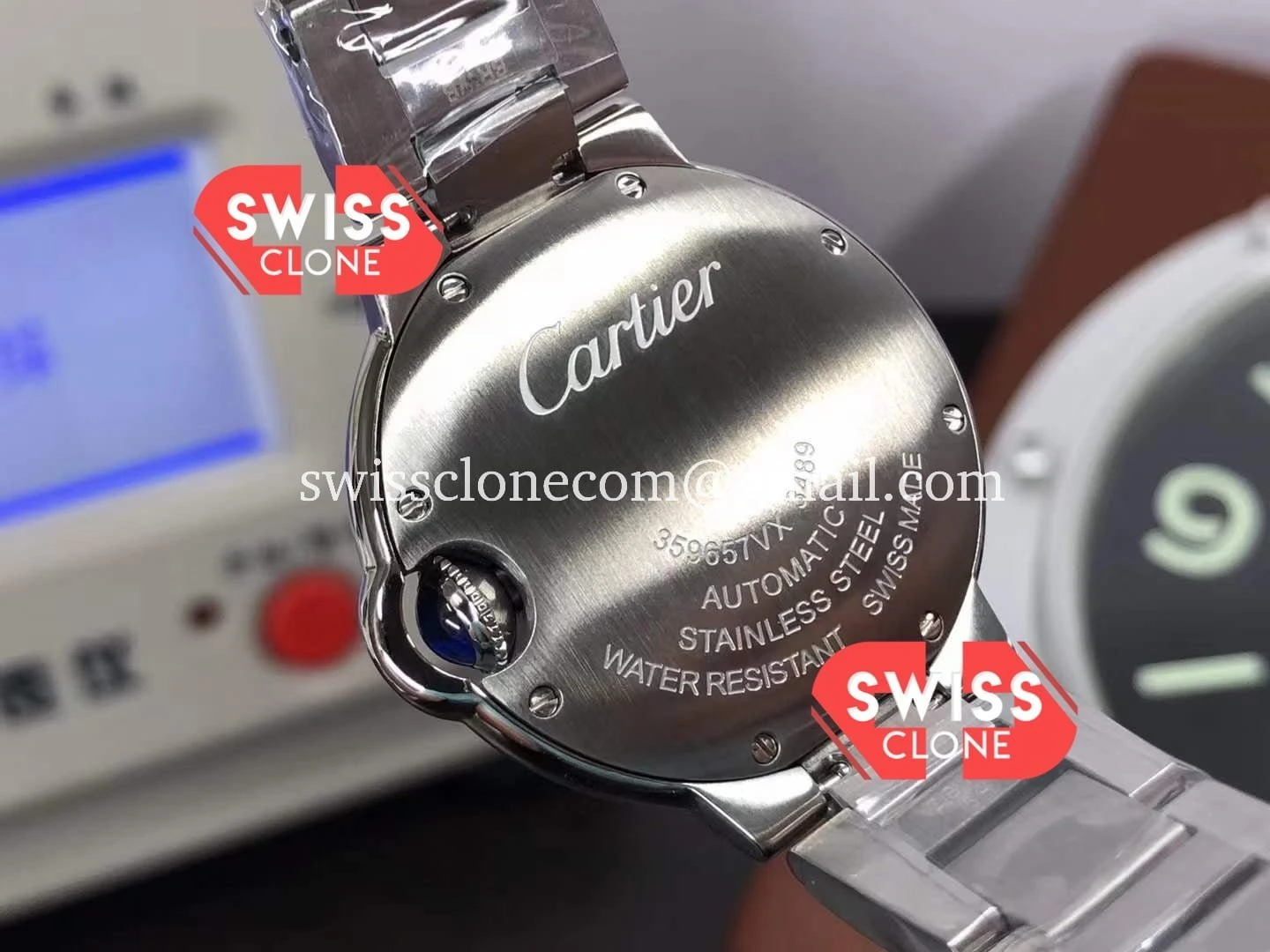Cartier De Ballon Pink Dial 36MM Automatic 1:1 Super Clone - On-Wrist Presence View