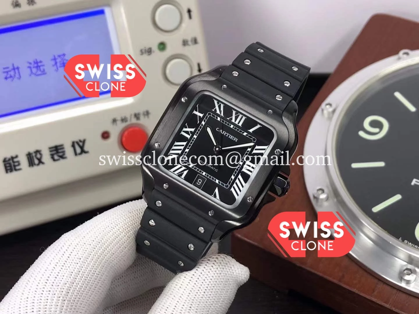 Cartier De Santos DLC Coated 1:1 Super Clone - Clasp & Bracelet Finishing