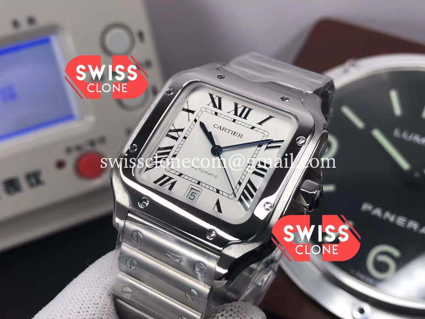 Cartier Santos De Cartier 40MM - 45-Degree Case Profile & Crown View | 1:1 Swiss Super Clone