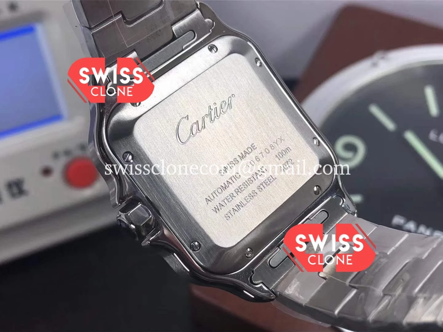 Cartier Santos De Cartier 40MM - Clasp, Bracelet & Buckle Detail | 1:1 Swiss Super Clone