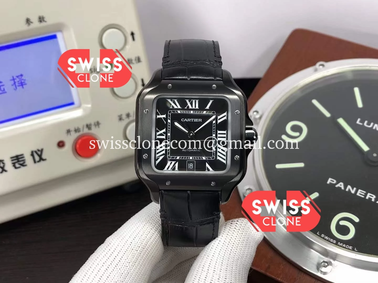 Cartier “Santos De Cartier” Mens XL PVD Coated