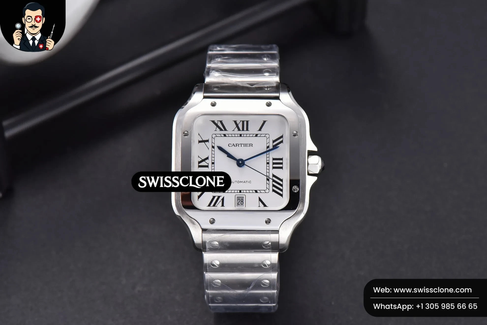 Cartier Santos de Cartier XL 40mm White Dial 9015