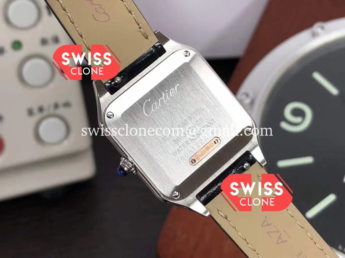 Cartier Santos Dumont W2SA0012 38mm Rose Gold - Clasp, Bracelet & Buckle Detail | 1:1 Swiss Super Clone