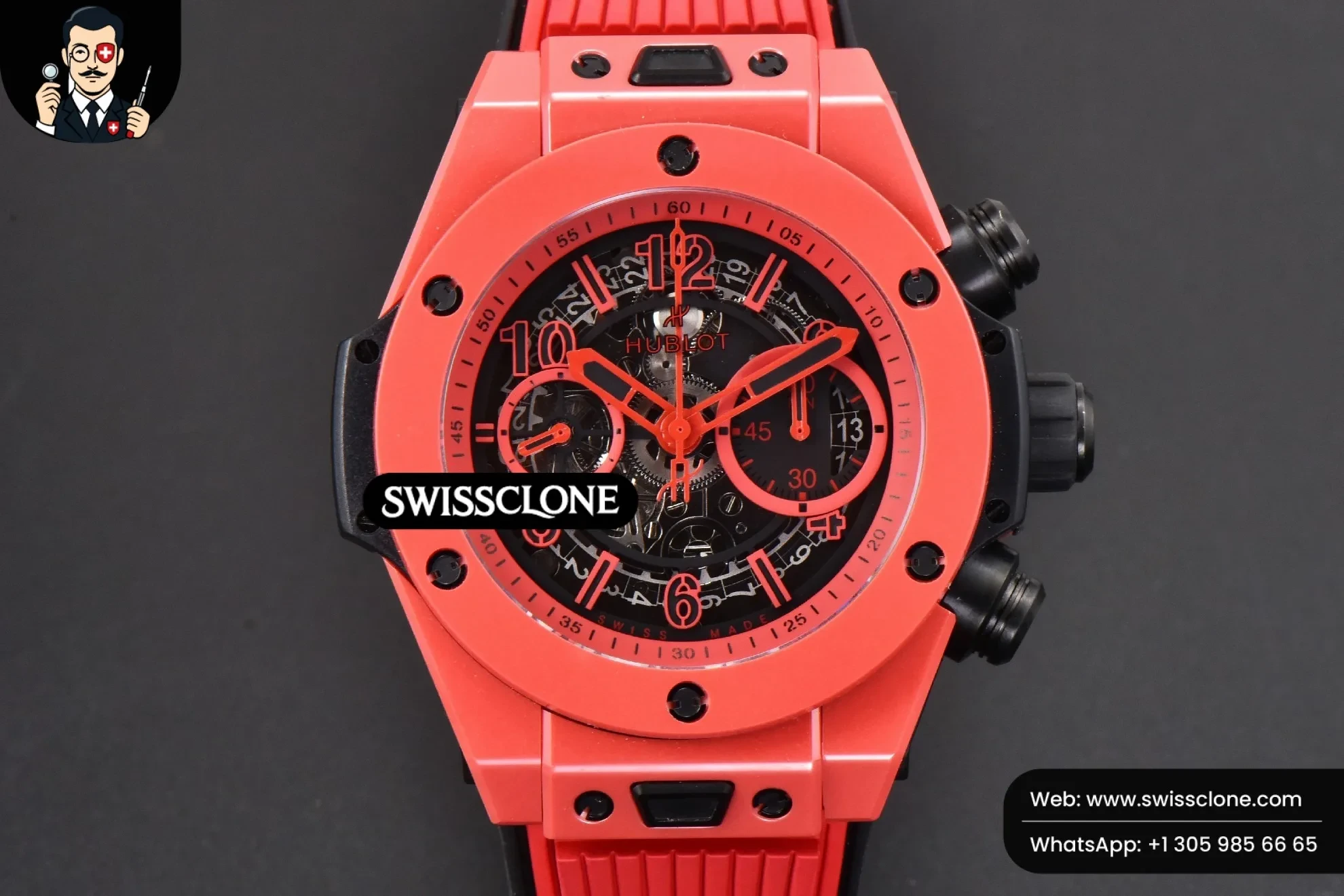 Hublot Big Bang Unico Red Magic 44mm Ceramic Skeleton Dial Red Rubber