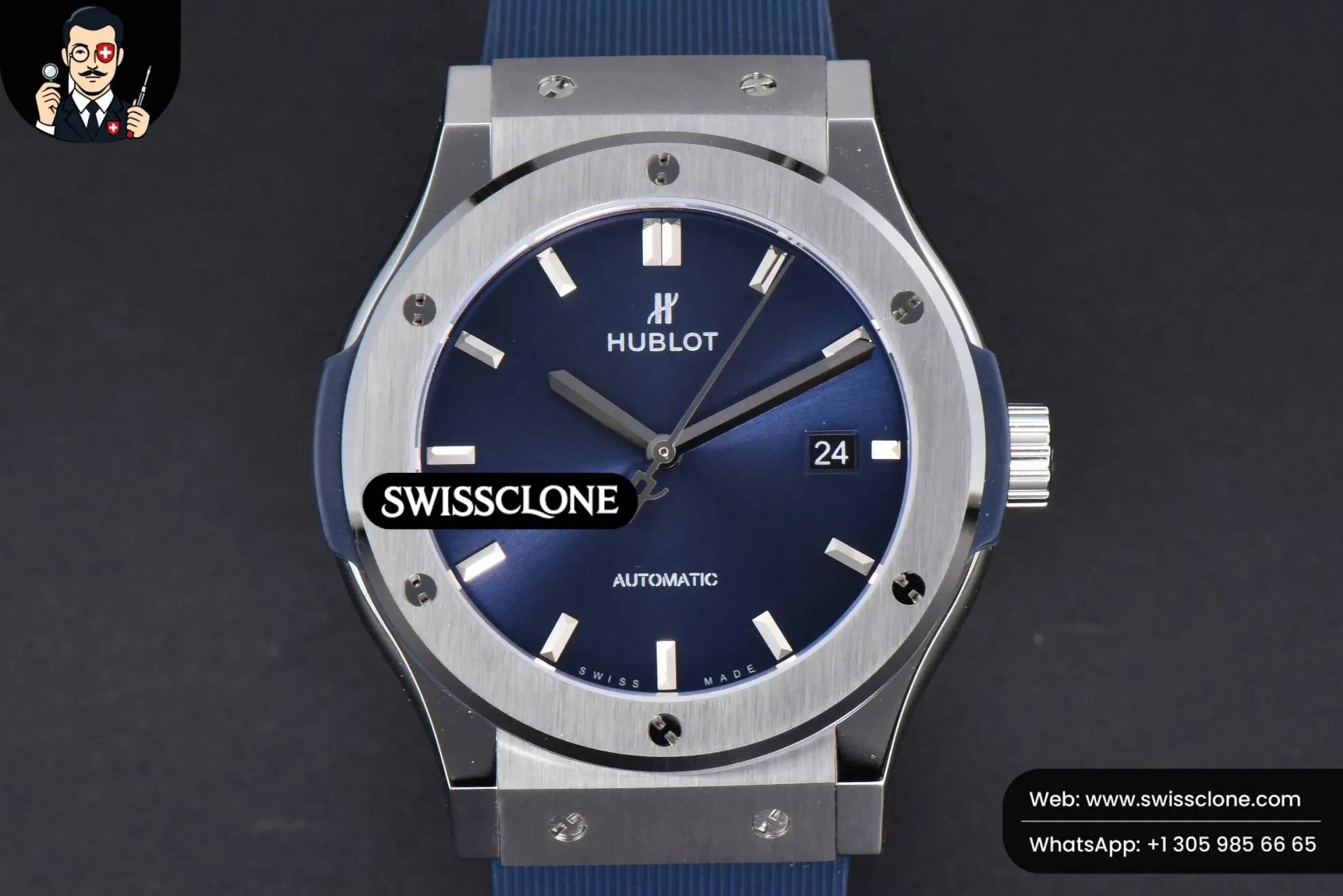 Hublot Classic Fusion 42mm JJ+F Blue Dial Blue Rubber