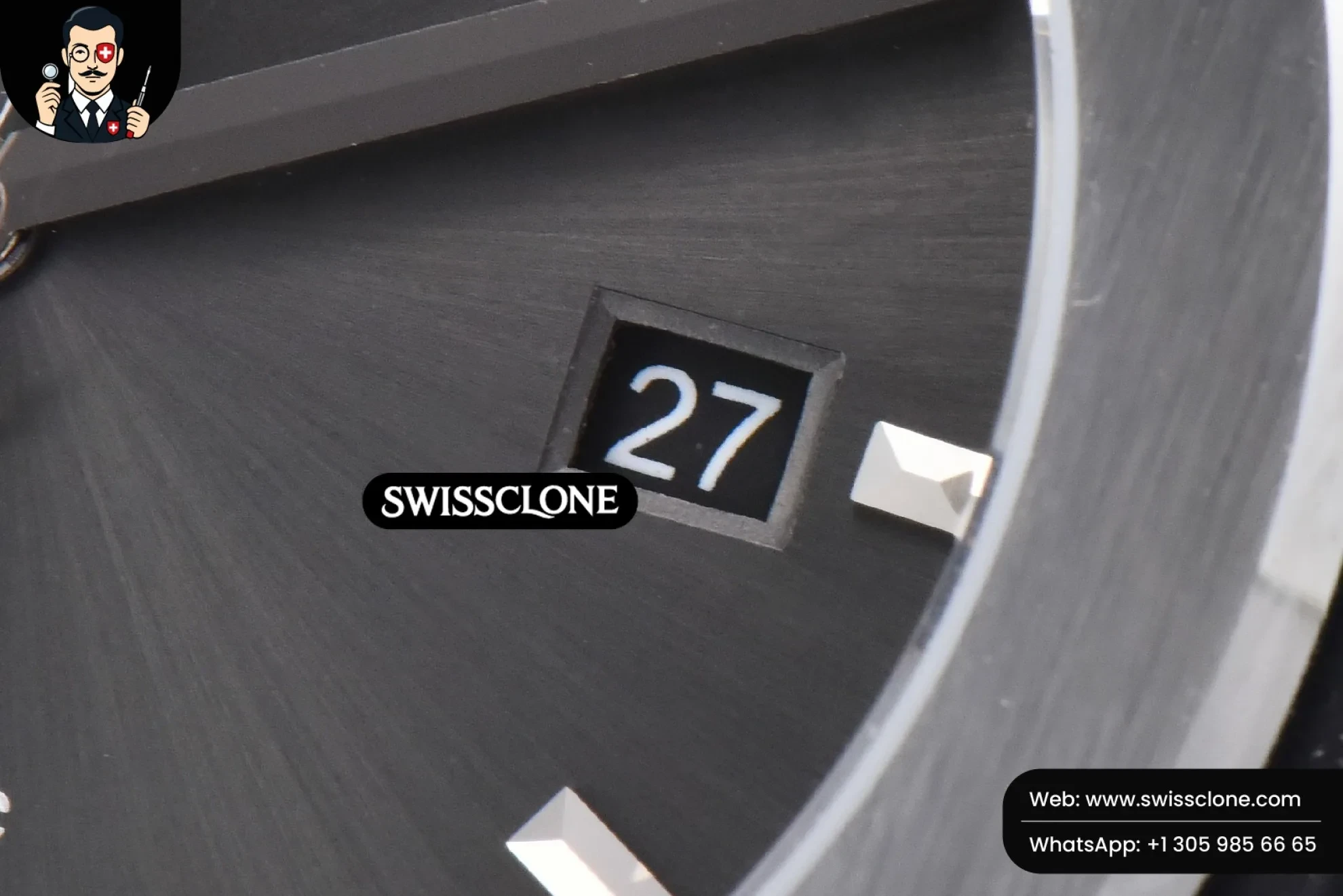Hublot Classic Fusion 42mm JJ+F Gray Dial Black Leather 1:1 Super Clone - Lateral Case Thickness Profile